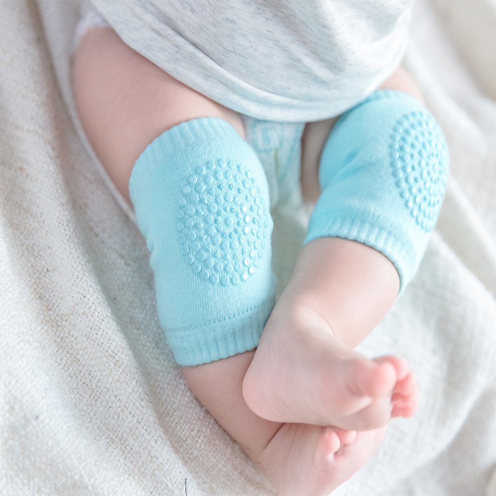 BOSONER Baby Knee Pads for Crawling: Anti-Slip Infant Knee Pads for Crawlers - 5 Pairs Leg Warmers for 6-24 Months
