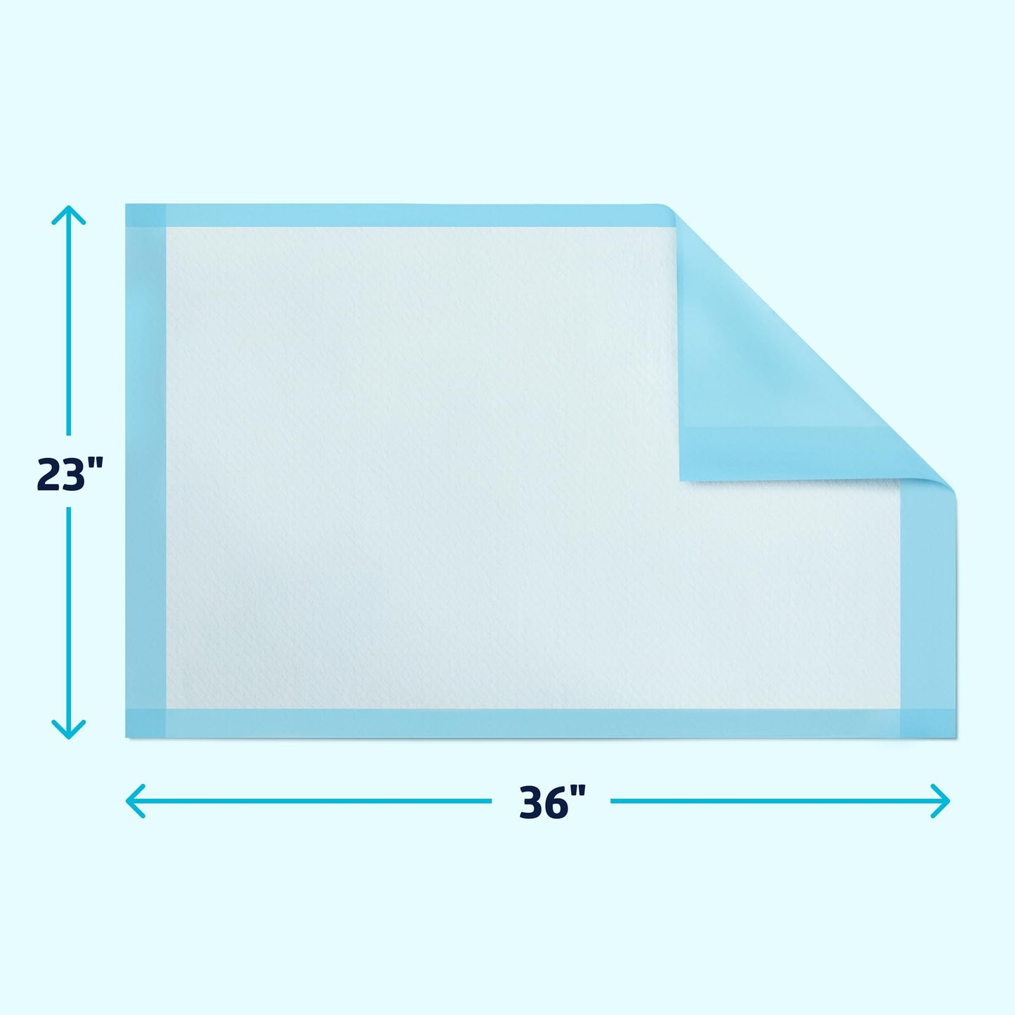 Medline Bed Pads Disposable Adult, Puppy Pads, 23x36, 50 Count, Light Absorbency, Incontinence Bed Pads, Pee Pads for Adults, Chux Pads Underpads, Disposable Bed Pads for Incontinence, Pee Pads