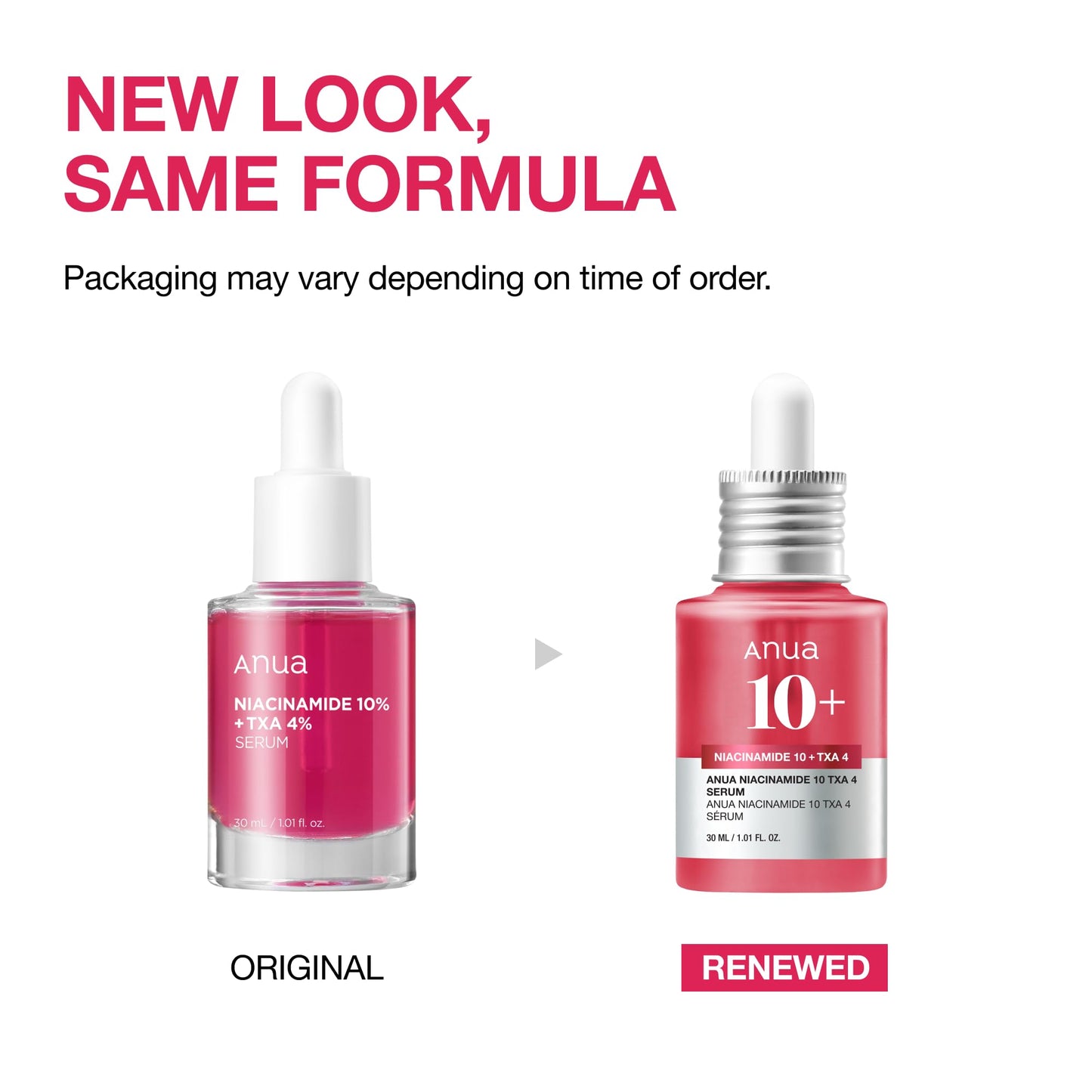 ANUA Niacinamide 10 + TXA 4 Serum, Hyaluronic Acid, Tranexamic acid, Facial Serum for Glass Skin, Clarifying, Radiant Complexion with Natural Color, Korean Skin Care (30ml /1.01 fl.oz)