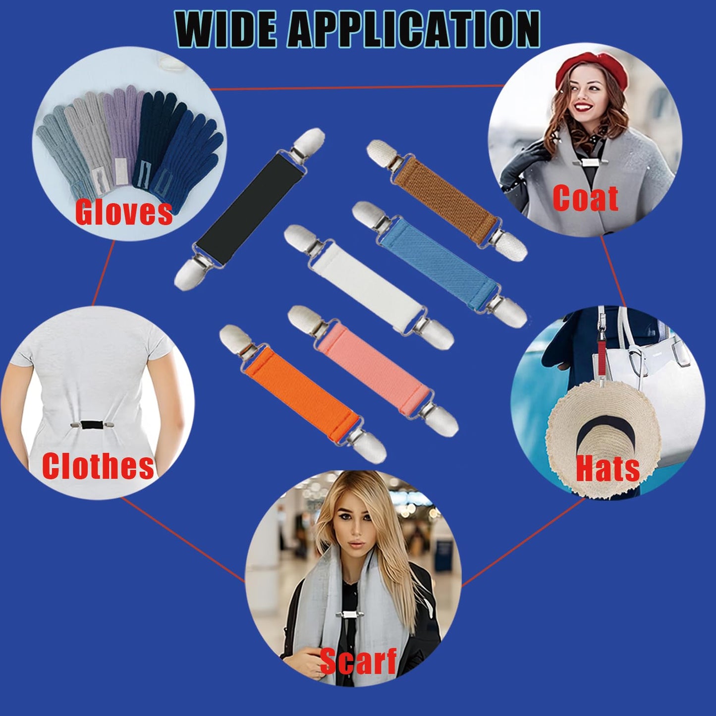 Multi-Purpose Retro Fashion Metal Clips Set Versatile Scarf, Sweater, Shawl, Cardigan, Hat & Mitten Clips for Women Stylish Collar, Brooch & Travel Accessories