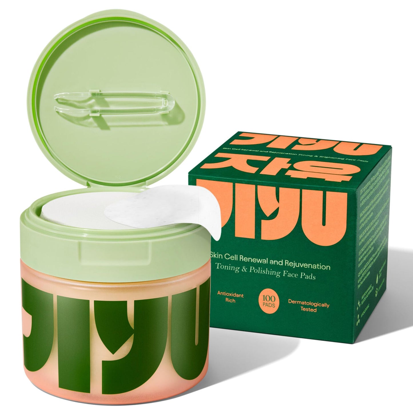 Toning Polish Pads - Korean Skincare for Dark Spots, Wrinkles & Dull Skin - Hydrating Facial Treatment with Snail Mucin, Niacinamide, Peptides & Centella - 100 Count