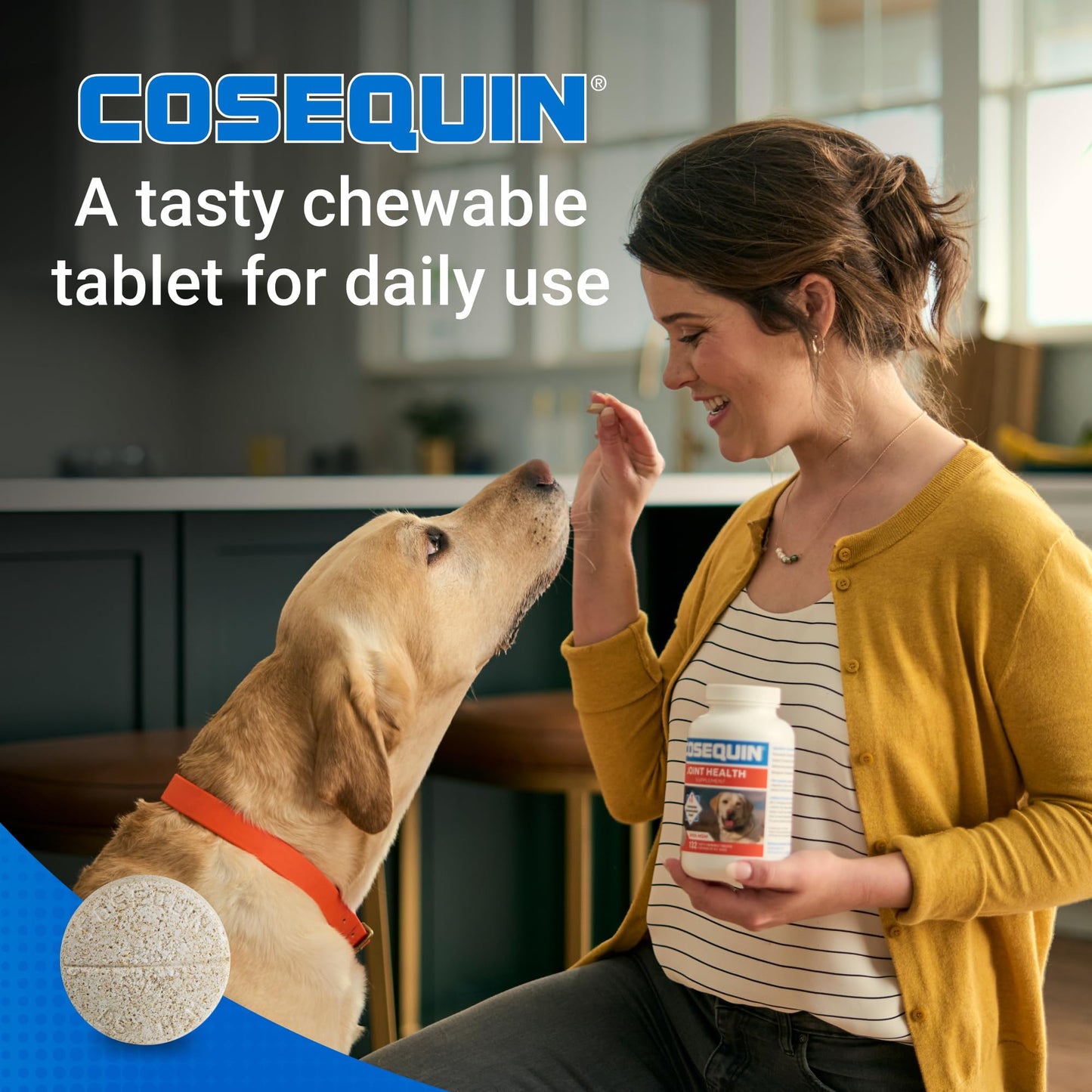 Nutramax Cosequin for Dogs Joint Health Supplement, Contains Glucosamine for Dogs, Plus Chondroitin and MSM, Supports Healthy Joints, For All Breeds and Sizes, Chewable Tablets, 132 Count