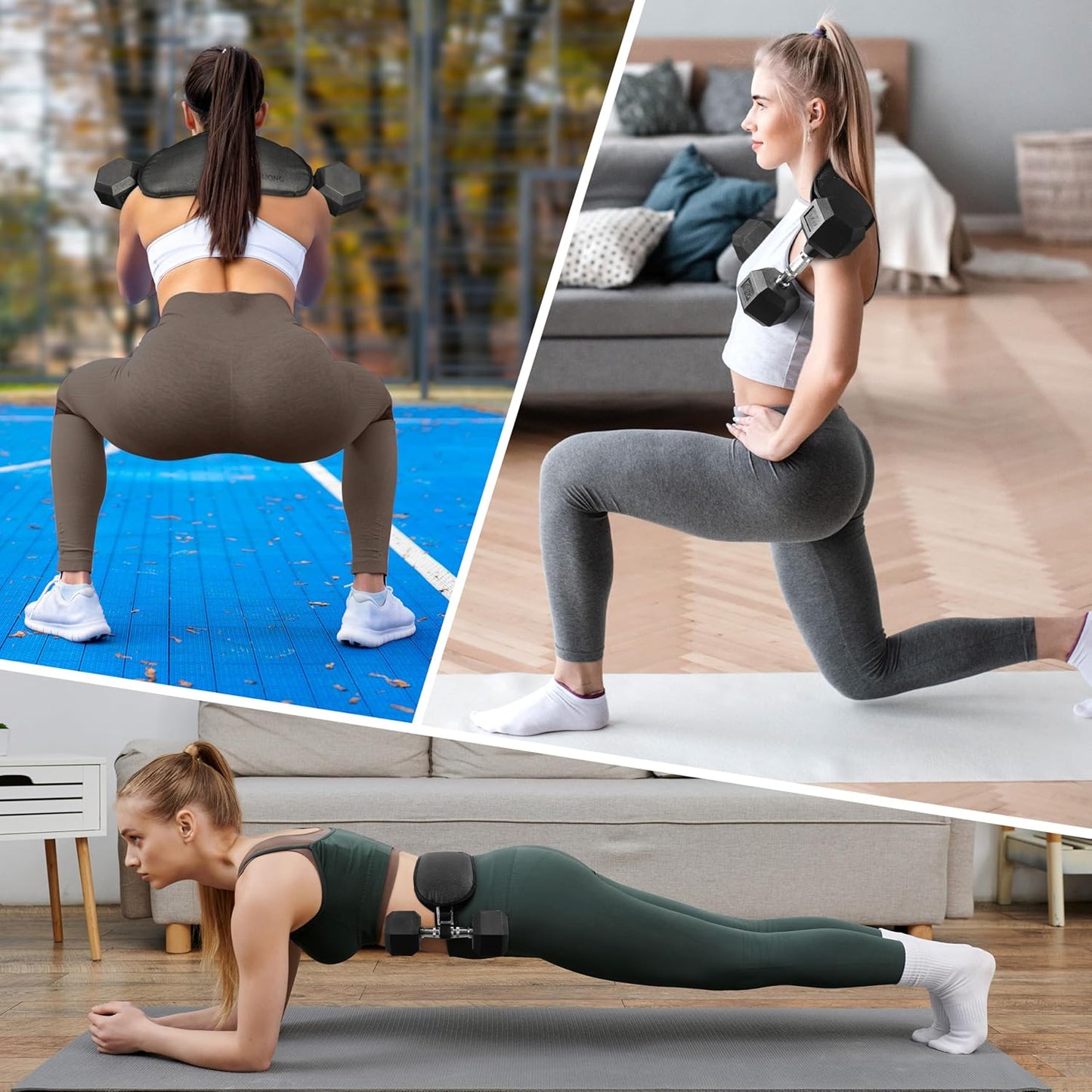 Hip Thrust Belt, Dumbbell Hip Thrust Belt for Kettlebells or Grip Plates, Thicker Slip-Resistant Leather Glute Bridge Pad Machine for Booty Workout of Home Gym