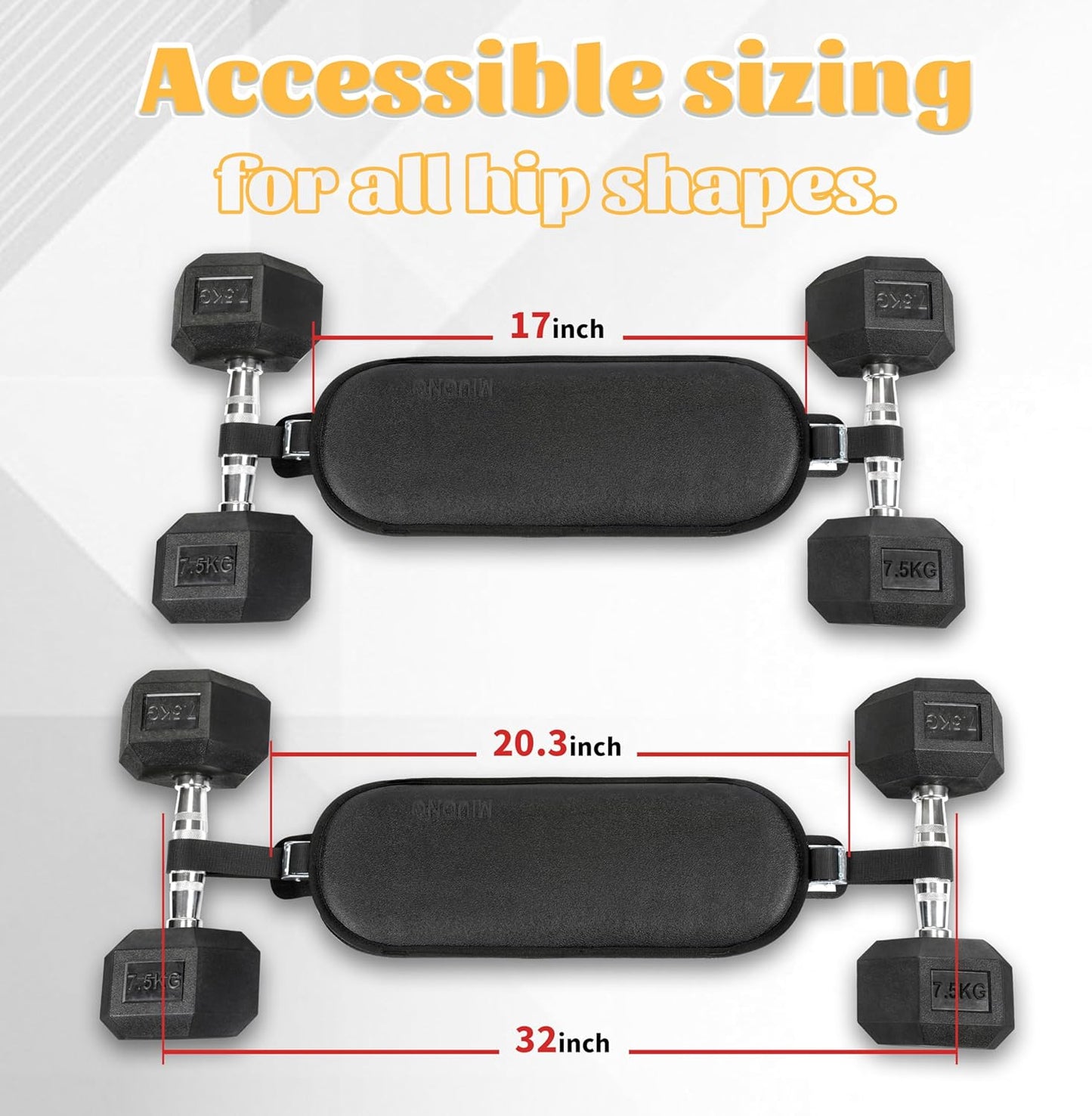 Hip Thrust Belt, Dumbbell Hip Thrust Belt for Kettlebells or Grip Plates, Thicker Slip-Resistant Leather Glute Bridge Pad Machine for Booty Workout of Home Gym