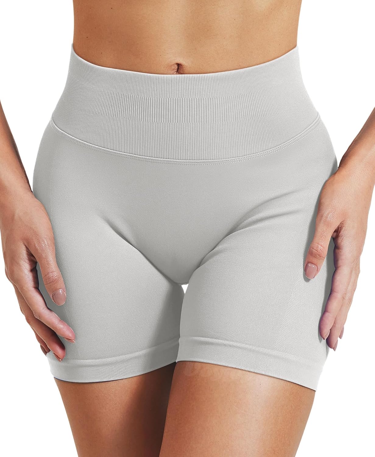 VOYJOY Women Workout Impact Shorts 2.5"/ 3.6"/ 4.5"/ 6" Scrunch Butt Lifting Gym Seamless Booty Biker Shorts
