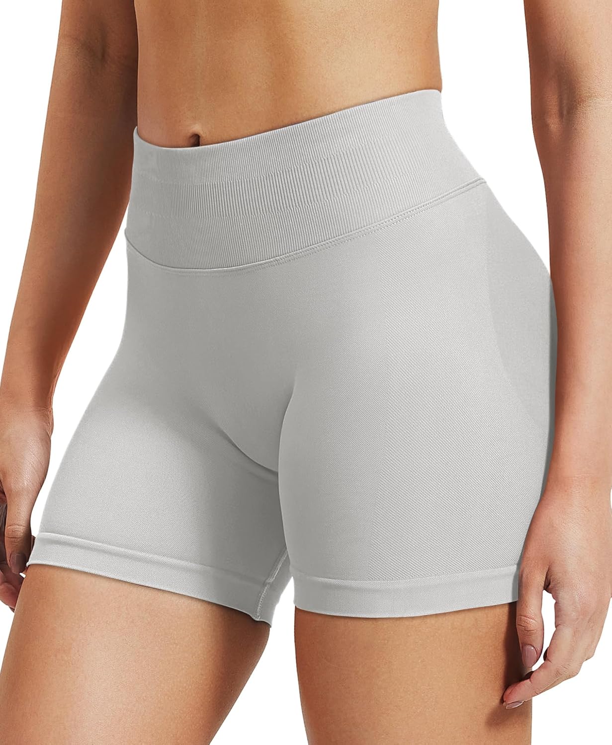VOYJOY Women Workout Impact Shorts 2.5"/ 3.6"/ 4.5"/ 6" Scrunch Butt Lifting Gym Seamless Booty Biker Shorts