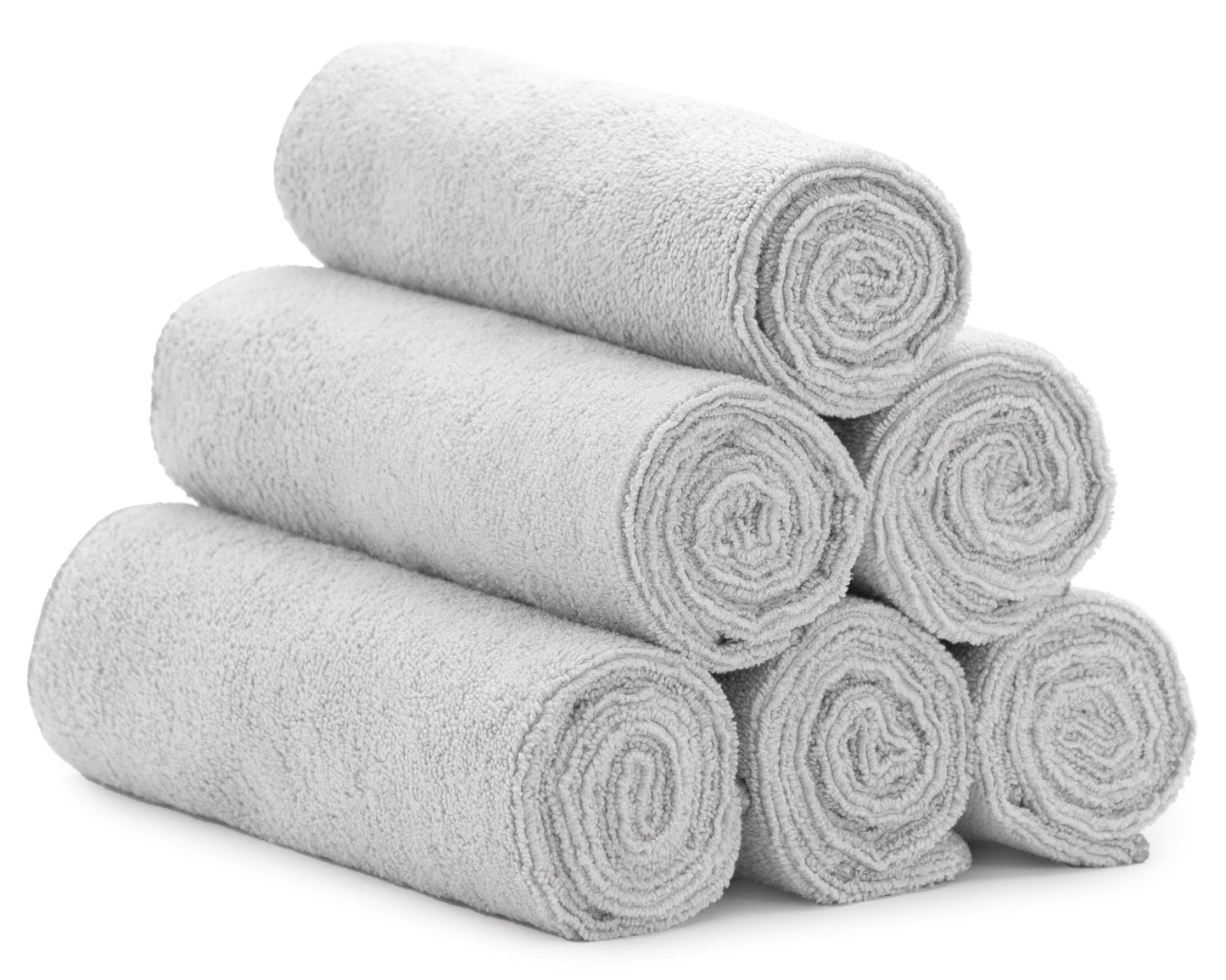S&T INC. Microfiber Gym Towels, Yoga Towel for Home and Gym Bag, 16 Inch x 27 Inch, 6 Pack