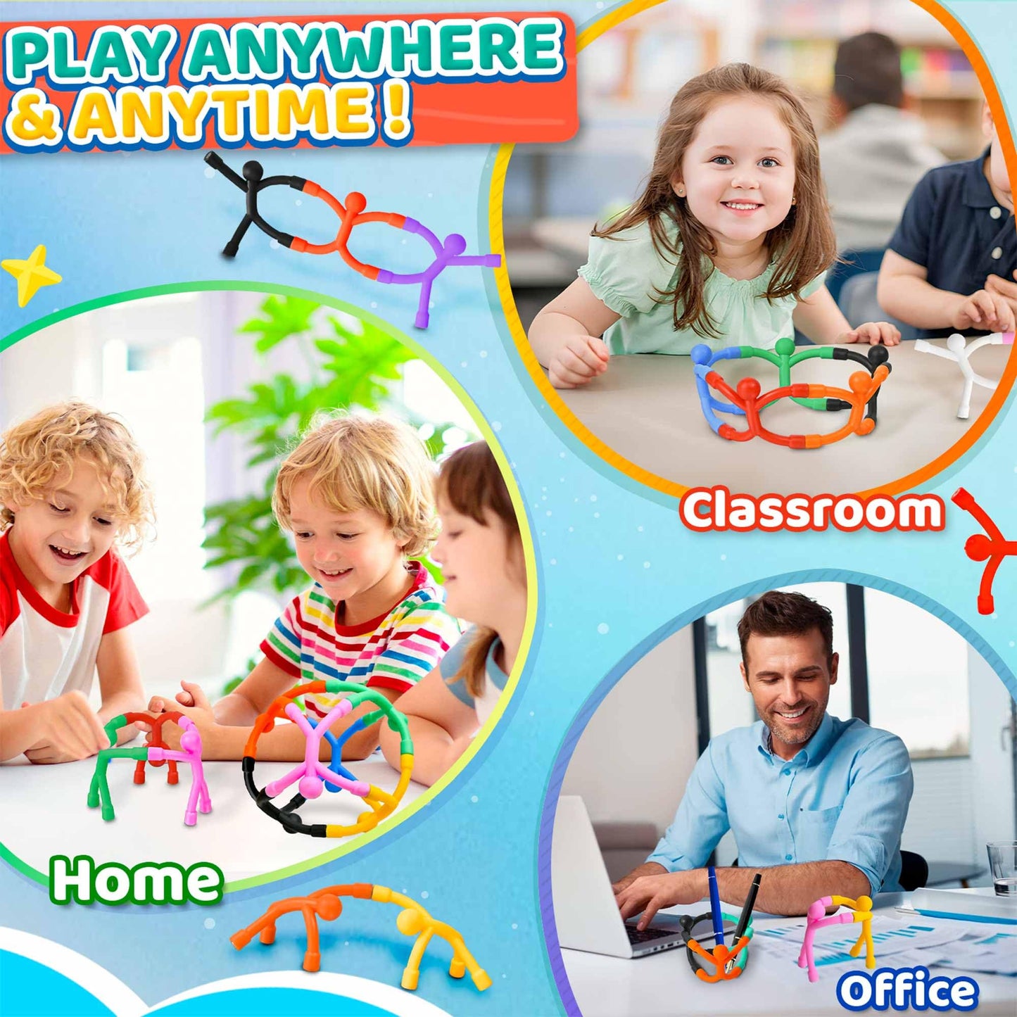 Magnetic Travel Toys for Toddlers Kids 5PCS, Airplane Car Travel Activities Essential, Fidget Toys Road Trip Sensory Toy, Fidgets for Classroom Toys for 3 4 5 6 7 8 Year Old, Gifts for Boys and Girls