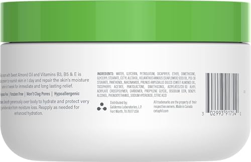 Cetaphil Face & Body Moisturizer, Hydrating Moisturizing Cream for Dry to Very Dry, Sensitive Skin, NEW 16 oz 2 Pack, Fragrance Free, Non-Comedogenic, Non-Greasy