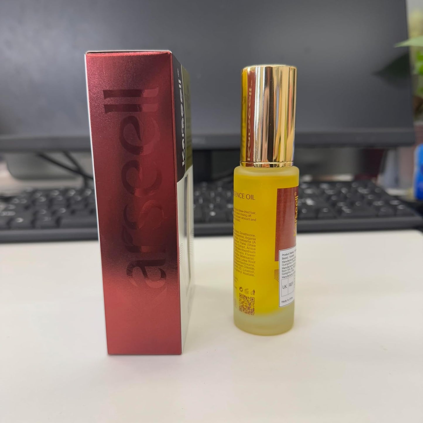 Karseell Moroccan Argan Oil for Hair Healing Cold Pressed Weightless Argan Oil Hair Serum for Dry Damaged Hair 50ml