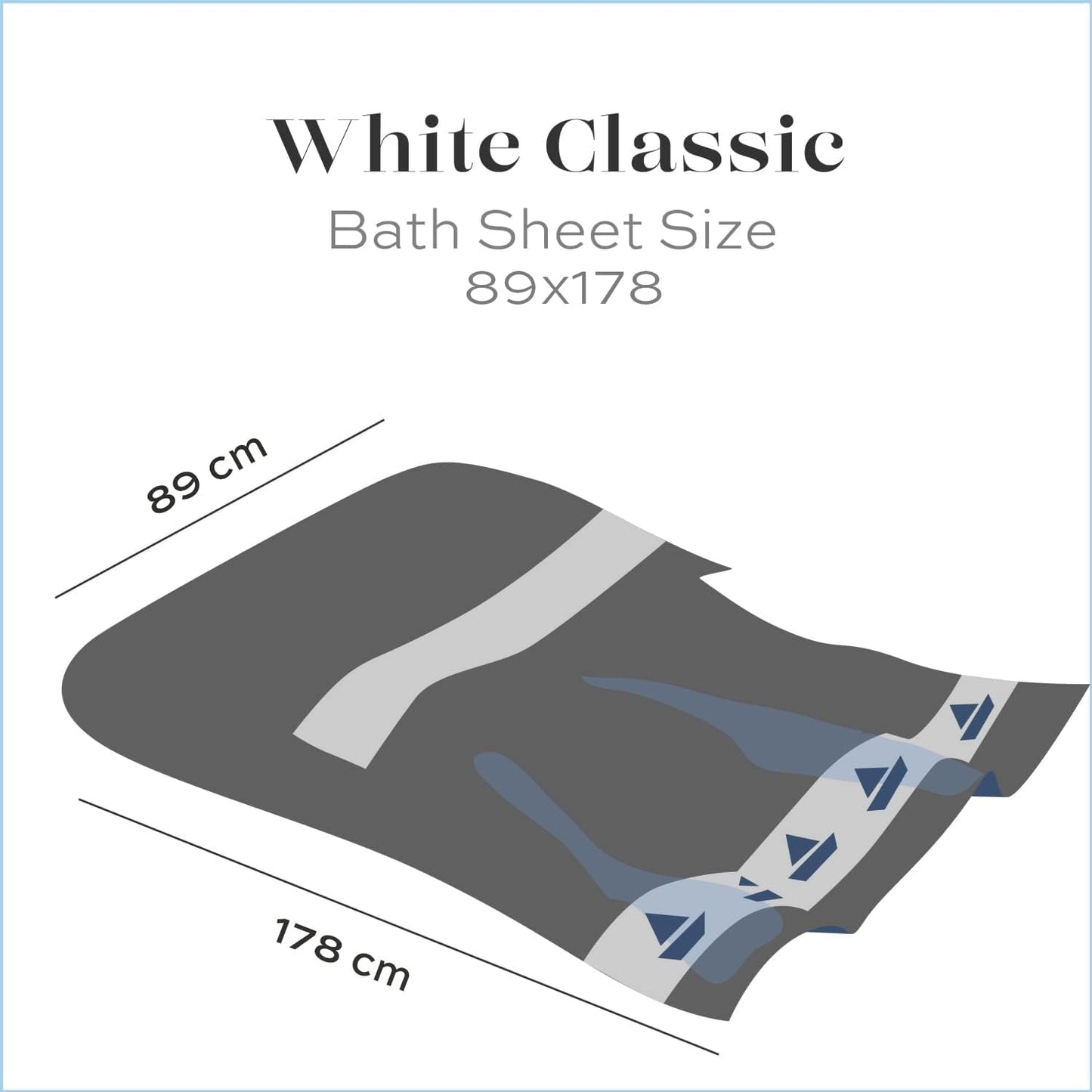 White Classic Luxury Bath Sheets Towels for Adults Extra Large 35x70 Inch - 700 GSM Turkish Cotton, Highly Absorbent | Hotel Collection | 2 Pack