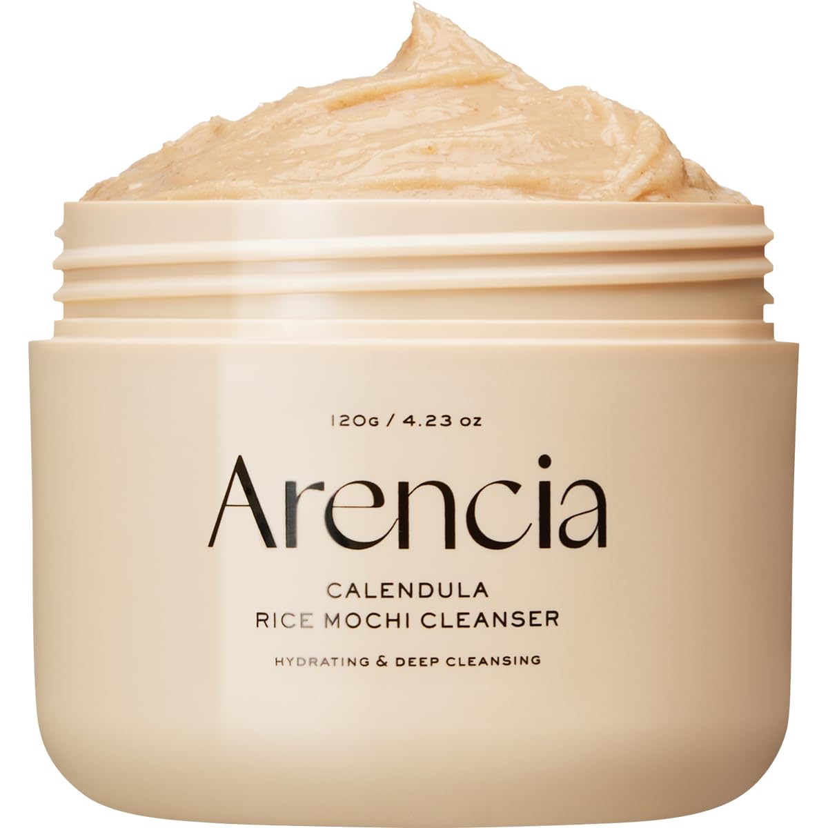 ARENCIA Korean Rice Mochi Face Cleanser - Face Wash, Gentle Scrub All in One for Deep Cleansing, Moisturizing, Pore Minimizing, Acne-Prone Skin, Removing Blackhead with Rice Water & Green Tea