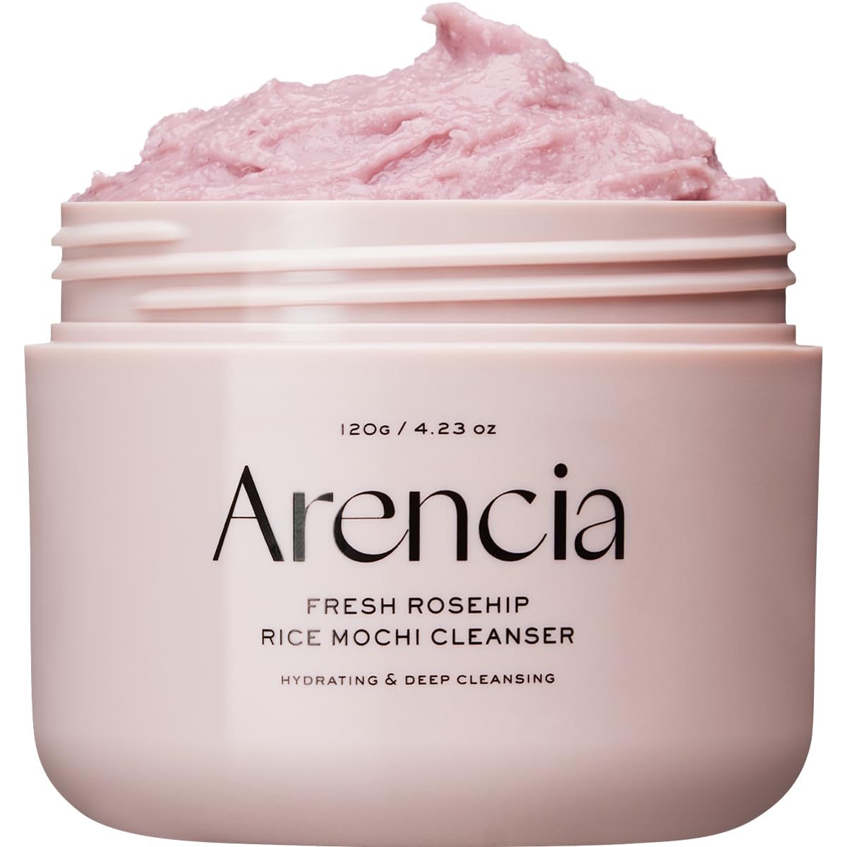ARENCIA Korean Rice Mochi Face Cleanser - Face Wash, Gentle Scrub All in One for Deep Cleansing, Moisturizing, Pore Minimizing, Acne-Prone Skin, Removing Blackhead with Rice Water & Green Tea