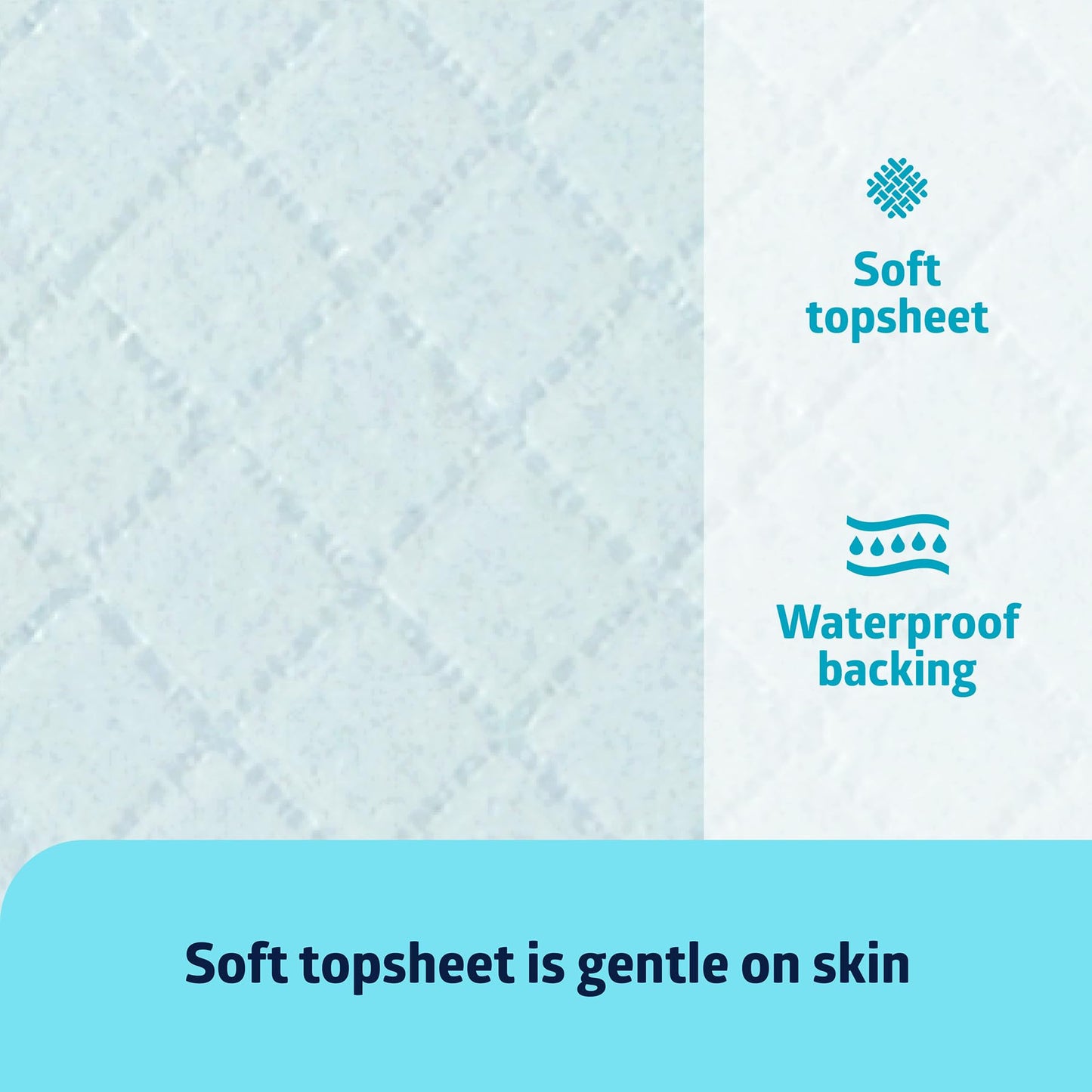 Medline Bed Pads Disposable Adult, Puppy Pads, 23x36, 50 Count, Light Absorbency, Incontinence Bed Pads, Pee Pads for Adults, Chux Pads Underpads, Disposable Bed Pads for Incontinence, Pee Pads