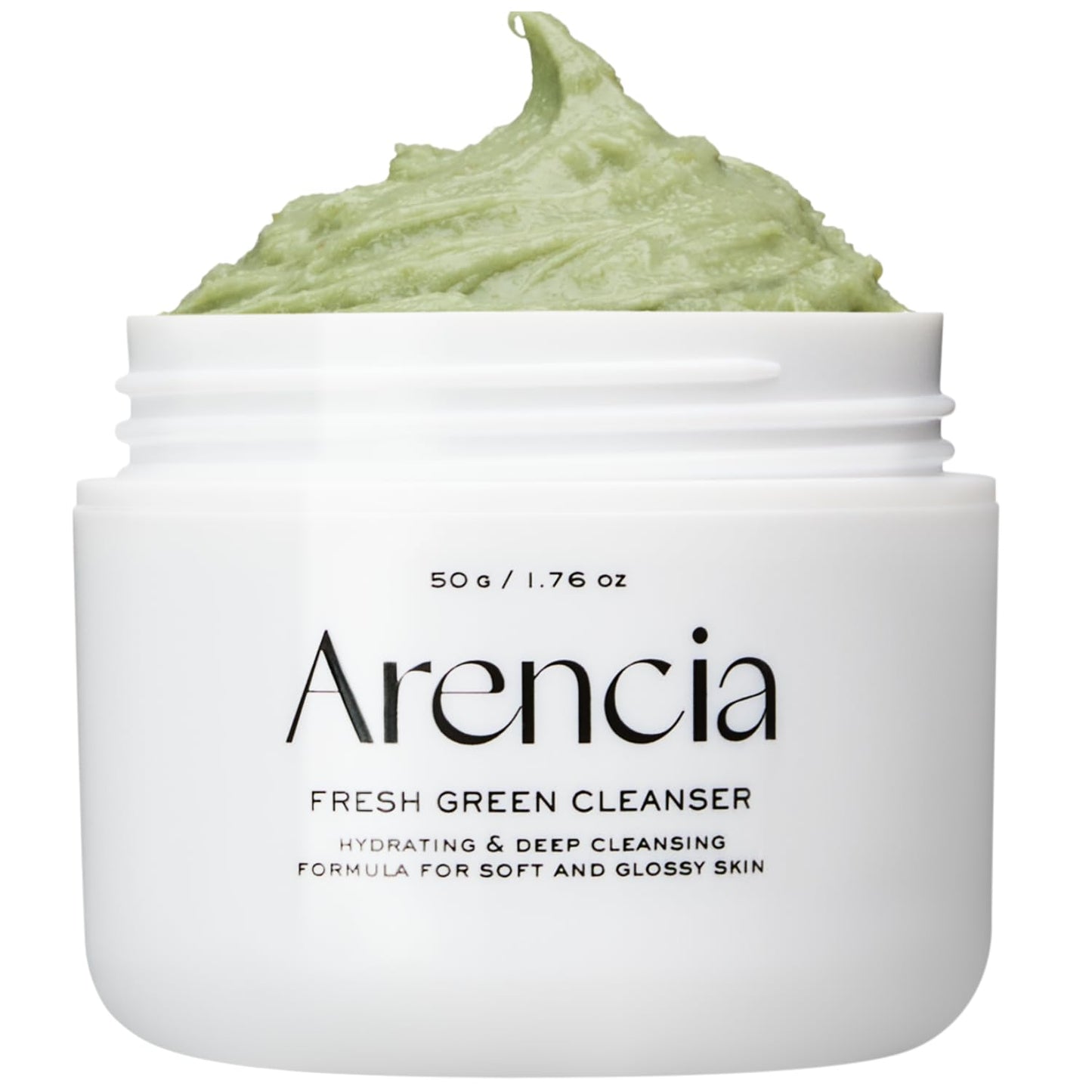 ARENCIA Korean Rice Mochi Face Cleanser - Face Wash, Gentle Scrub All in One for Deep Cleansing, Moisturizing, Pore Minimizing, Acne-Prone Skin, Removing Blackhead with Rice Water & Green Tea