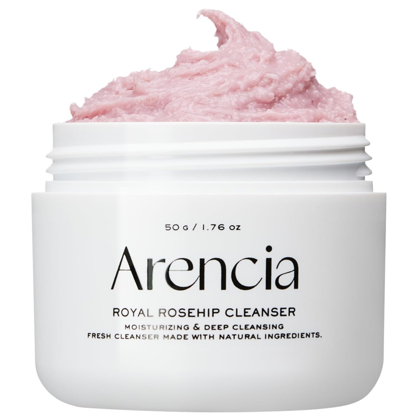 ARENCIA Korean Rice Mochi Face Cleanser - Face Wash, Gentle Scrub All in One for Deep Cleansing, Moisturizing, Pore Minimizing, Acne-Prone Skin, Removing Blackhead with Rice Water & Green Tea