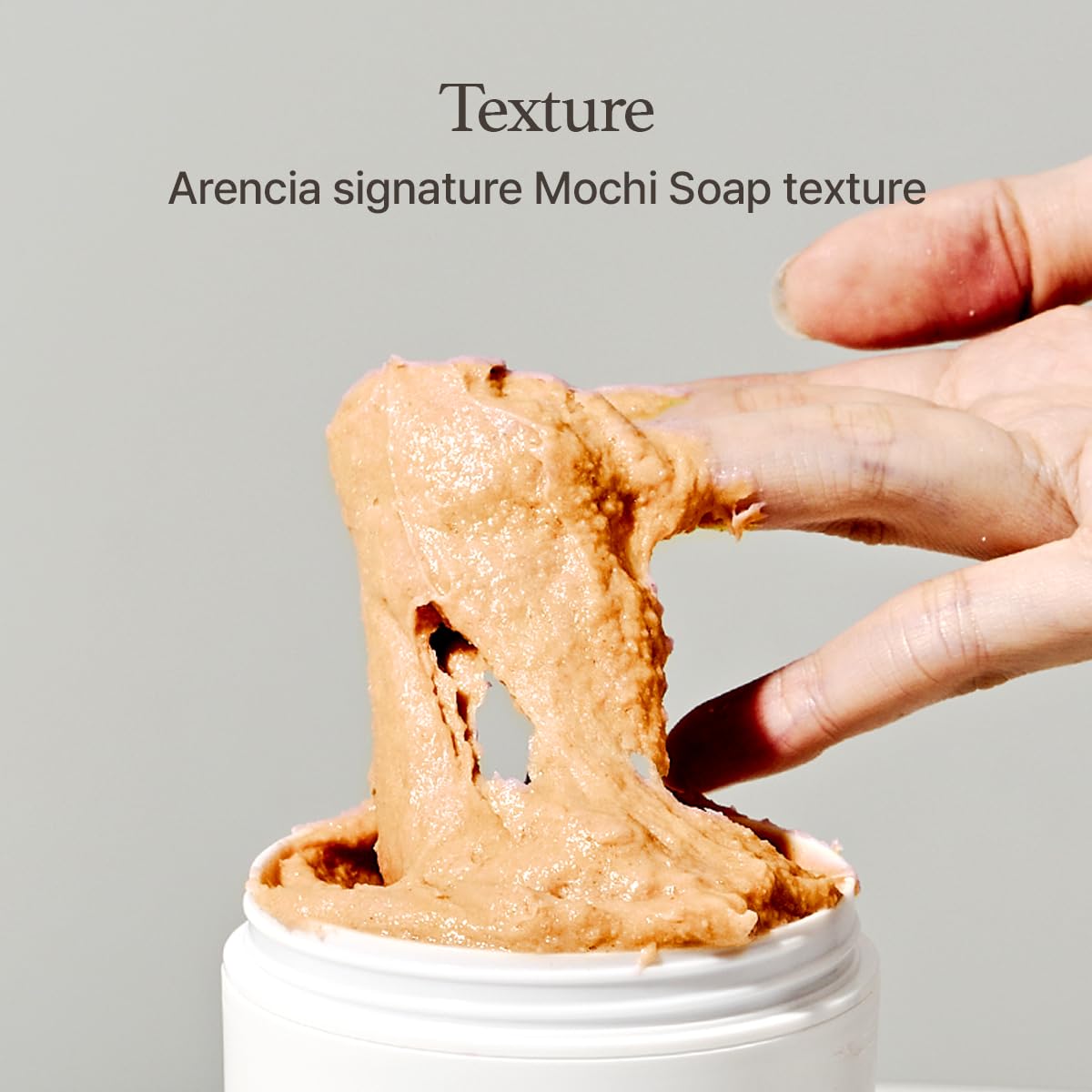 ARENCIA Korean Rice Mochi Face Cleanser - Face Wash, Gentle Scrub All in One for Deep Cleansing, Moisturizing, Pore Minimizing, Acne-Prone Skin, Removing Blackhead with Rice Water & Green Tea