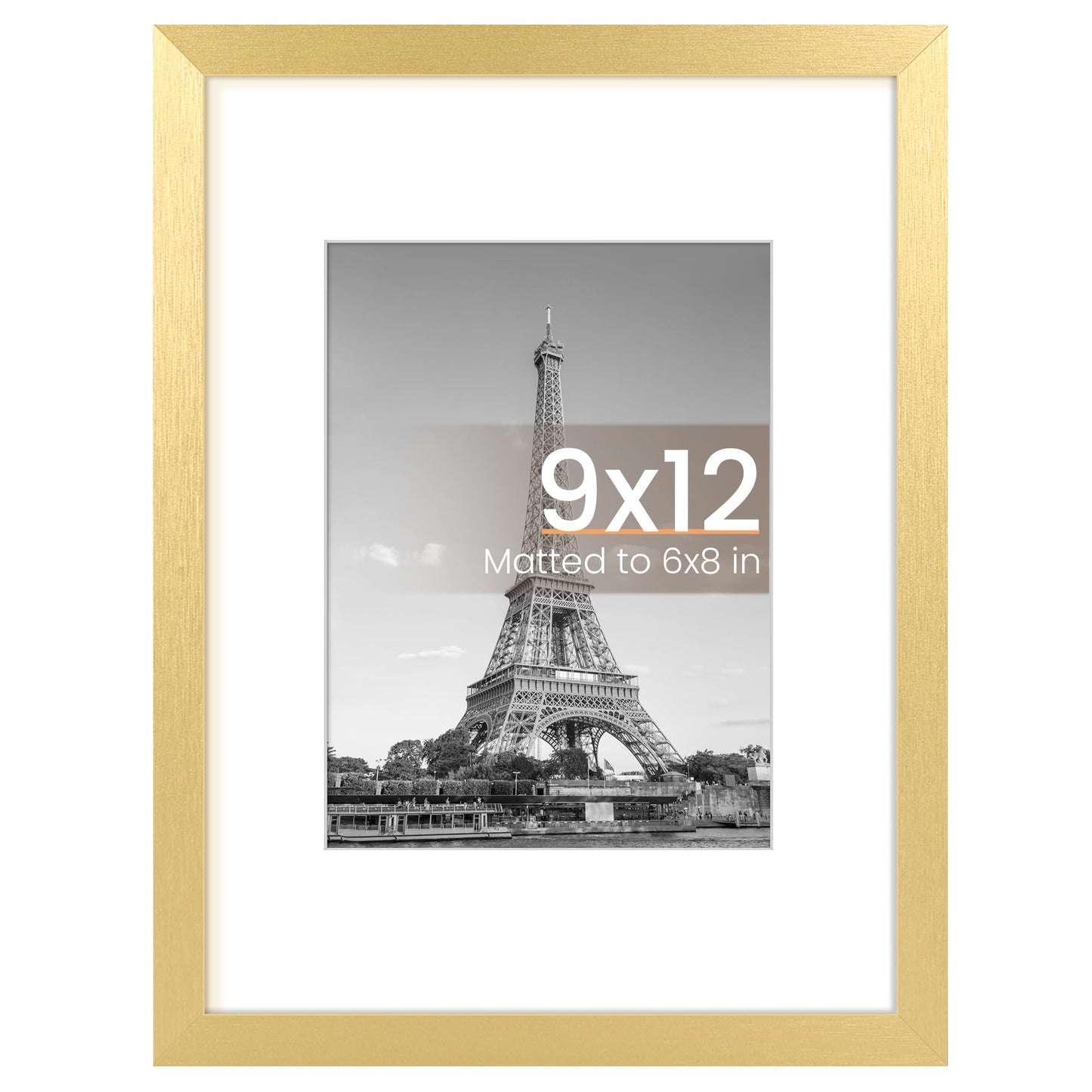 upsimples 11x14 Picture Frame, Display Pictures 8x10 with Mat or 11x14 Without Mat, Wall Hanging Photo Frame, Black, 1 Pack