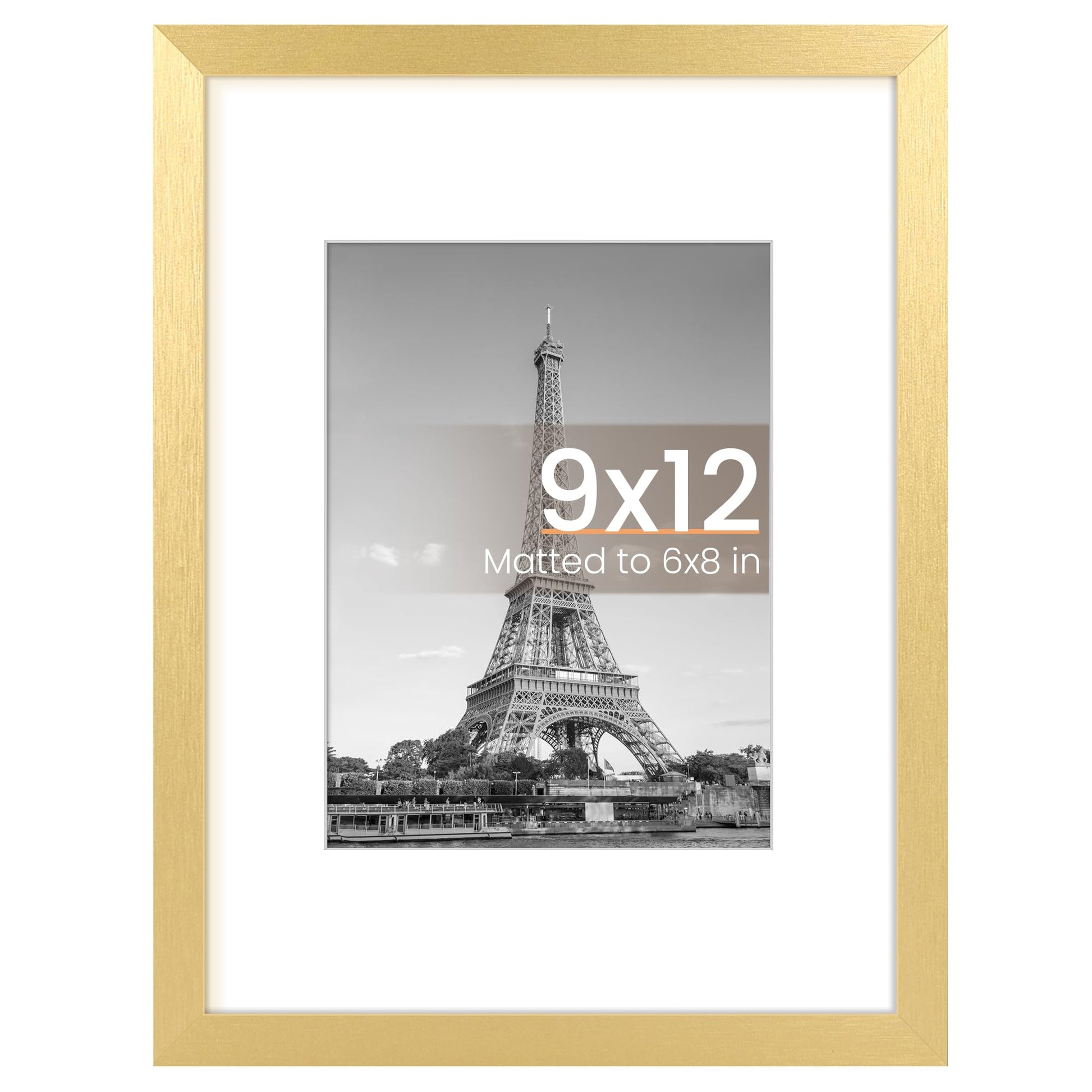 upsimples 11x14 Picture Frame, Display Pictures 8x10 with Mat or 11x14 Without Mat, Wall Hanging Photo Frame, Black, 1 Pack