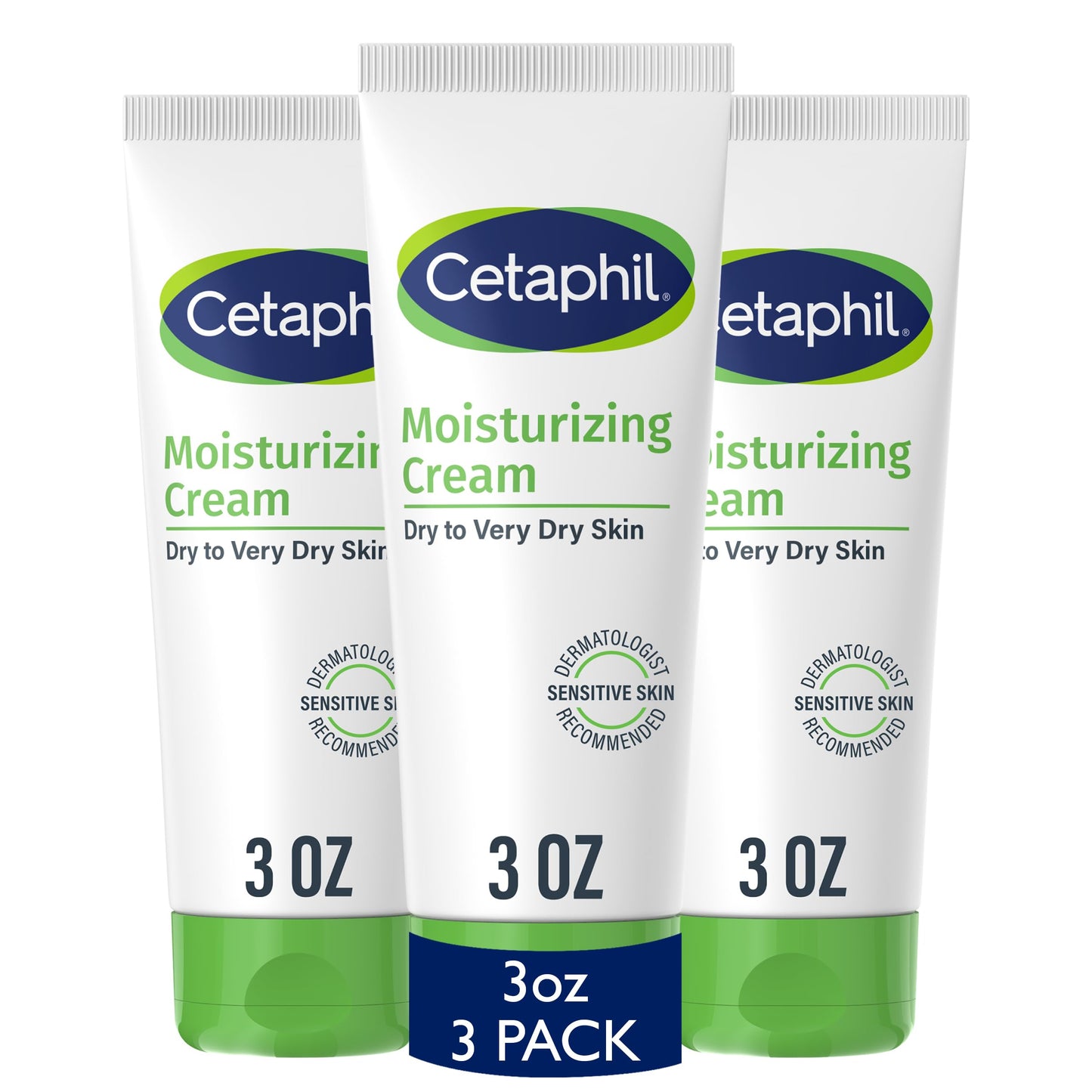 Cetaphil Face & Body Moisturizer, Hydrating Moisturizing Cream for Dry to Very Dry, Sensitive Skin, NEW 16 oz 2 Pack, Fragrance Free, Non-Comedogenic, Non-Greasy