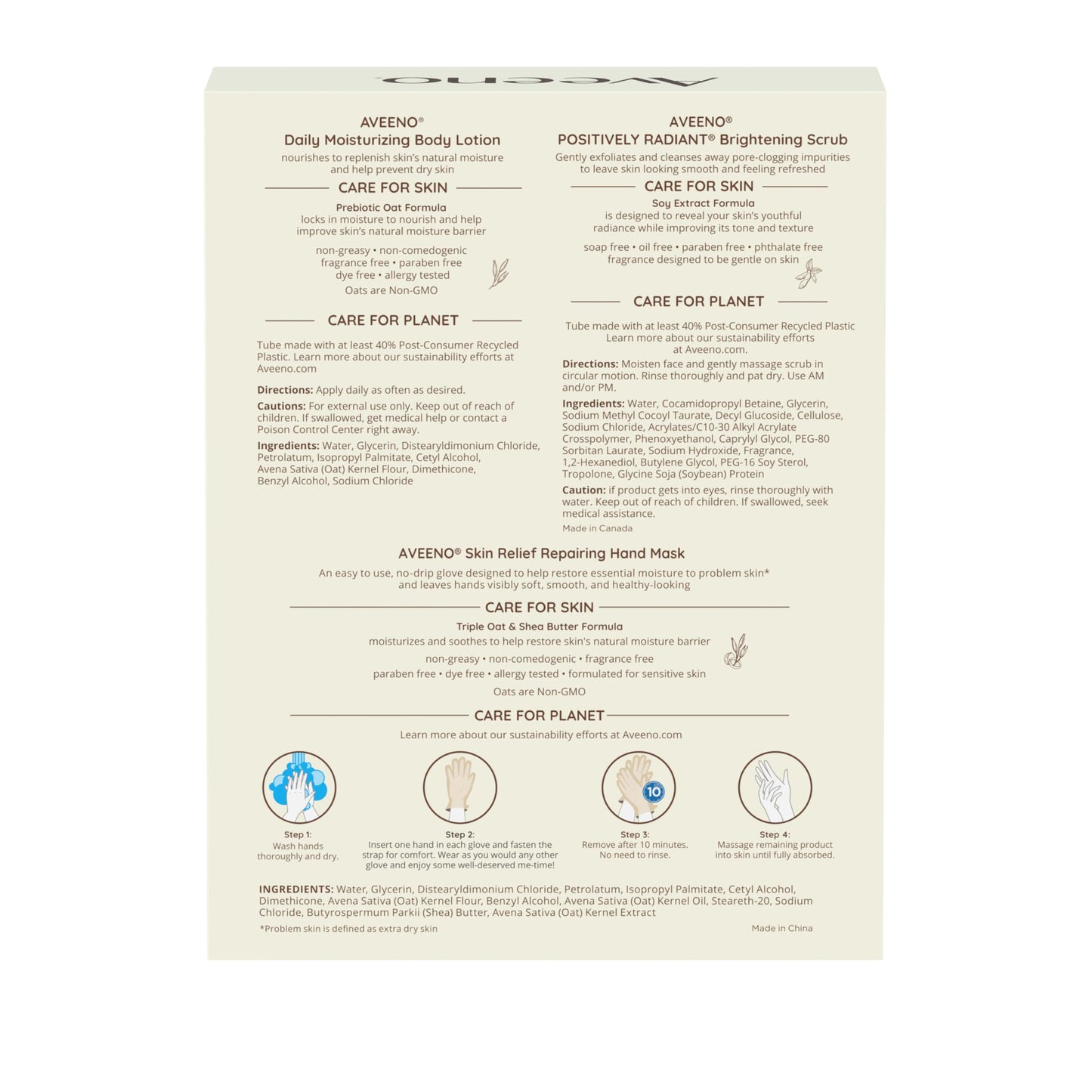 Aveeno Positively Radiant Skin Brightening Exfoliating Daily Facial Scrub, Gentle with Moisture-Rich Soy Extract, Helps Improve Skin Tone & Texture, Oil- & Soap-Free, Hypoallergenic, 5 oz