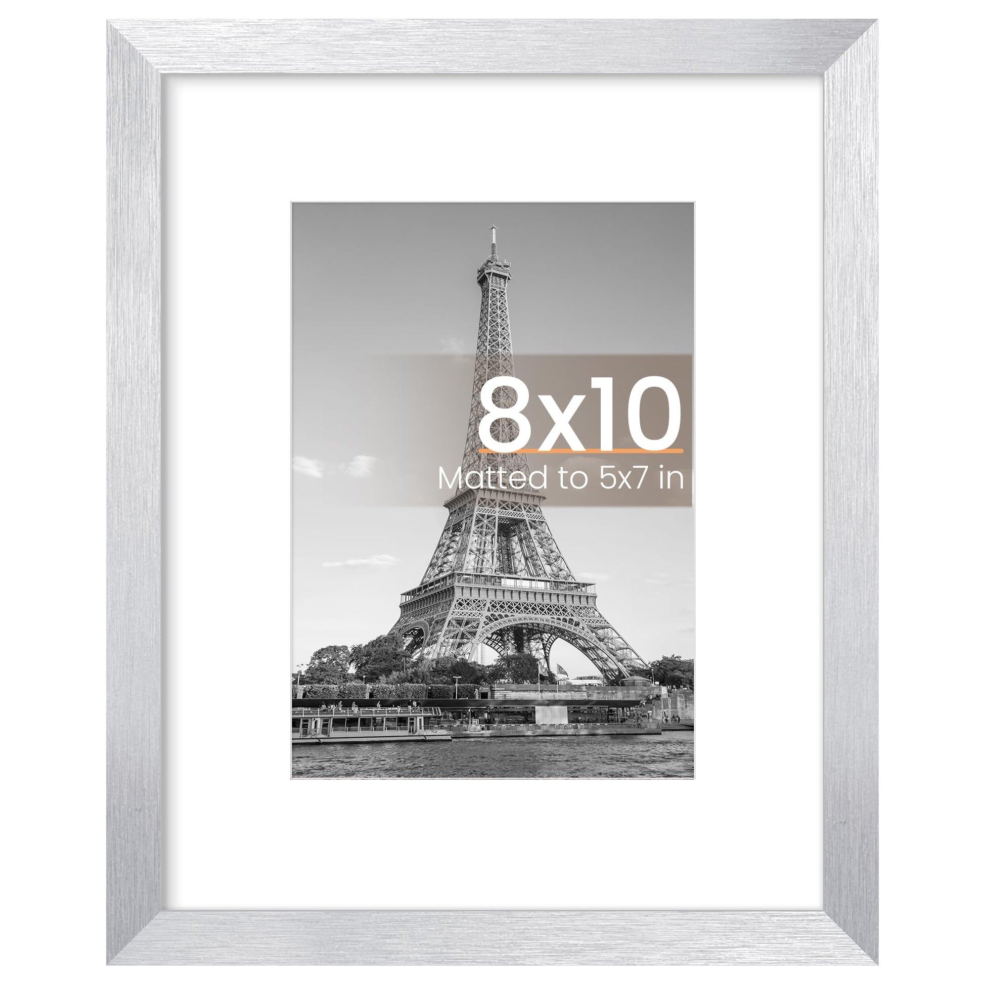 upsimples 11x14 Picture Frame, Display Pictures 8x10 with Mat or 11x14 Without Mat, Wall Hanging Photo Frame, Black, 1 Pack