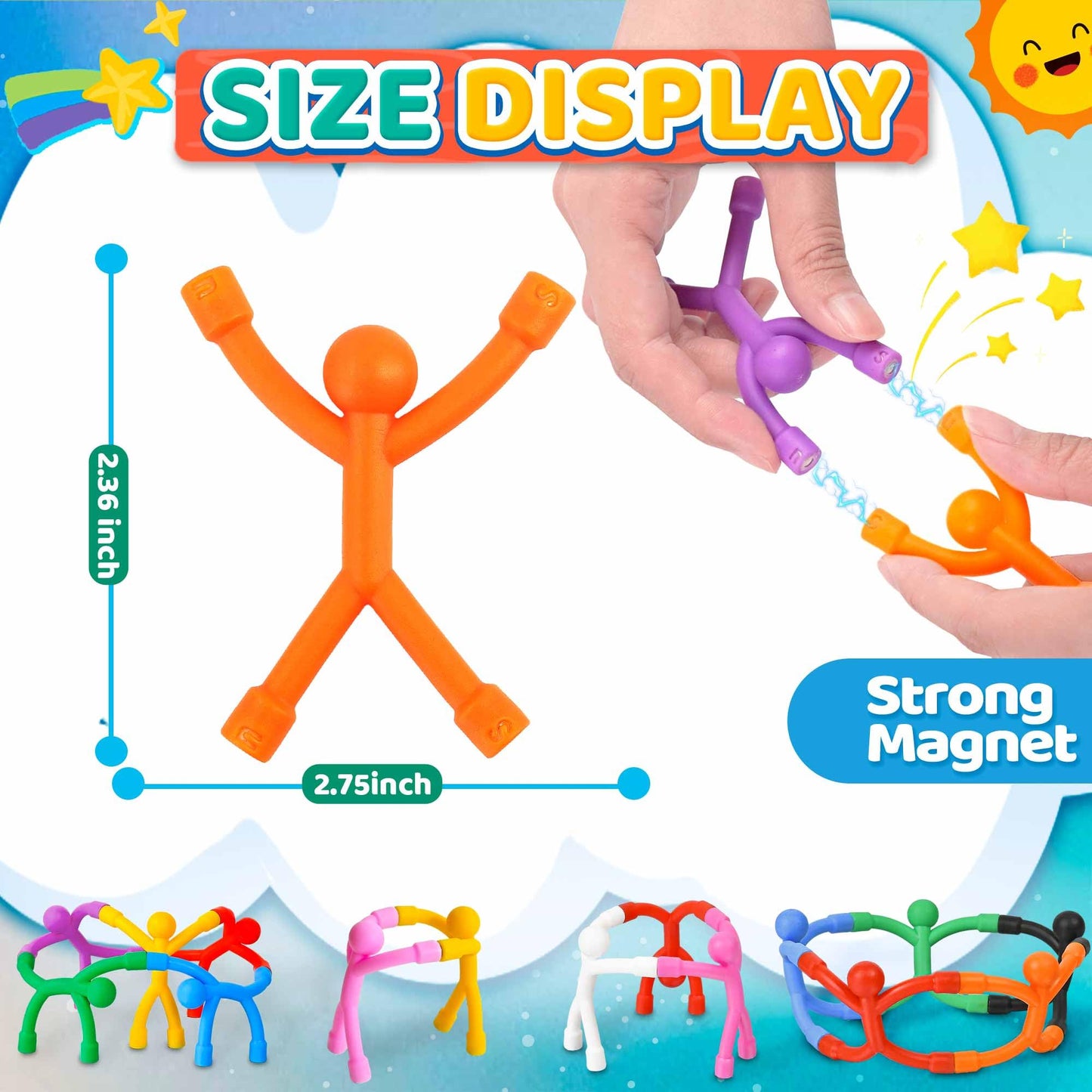 Magnetic Travel Toys for Toddlers Kids 5PCS, Airplane Car Travel Activities Essential, Fidget Toys Road Trip ‌Sensory Toy, Fidgets for Classroom Toys for 3 4 5 6 7 8 Year Old, Gifts for Boys and Girls