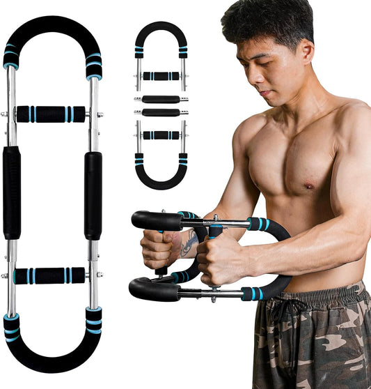 Chest Workout Equipment, Twister Arm Trainer, Adjustable 5 Resistance Levels (66-110 lbs), Ergonomic Home Gym Strength Trainer, Chest & Arm Workout Equipment for Men & Women