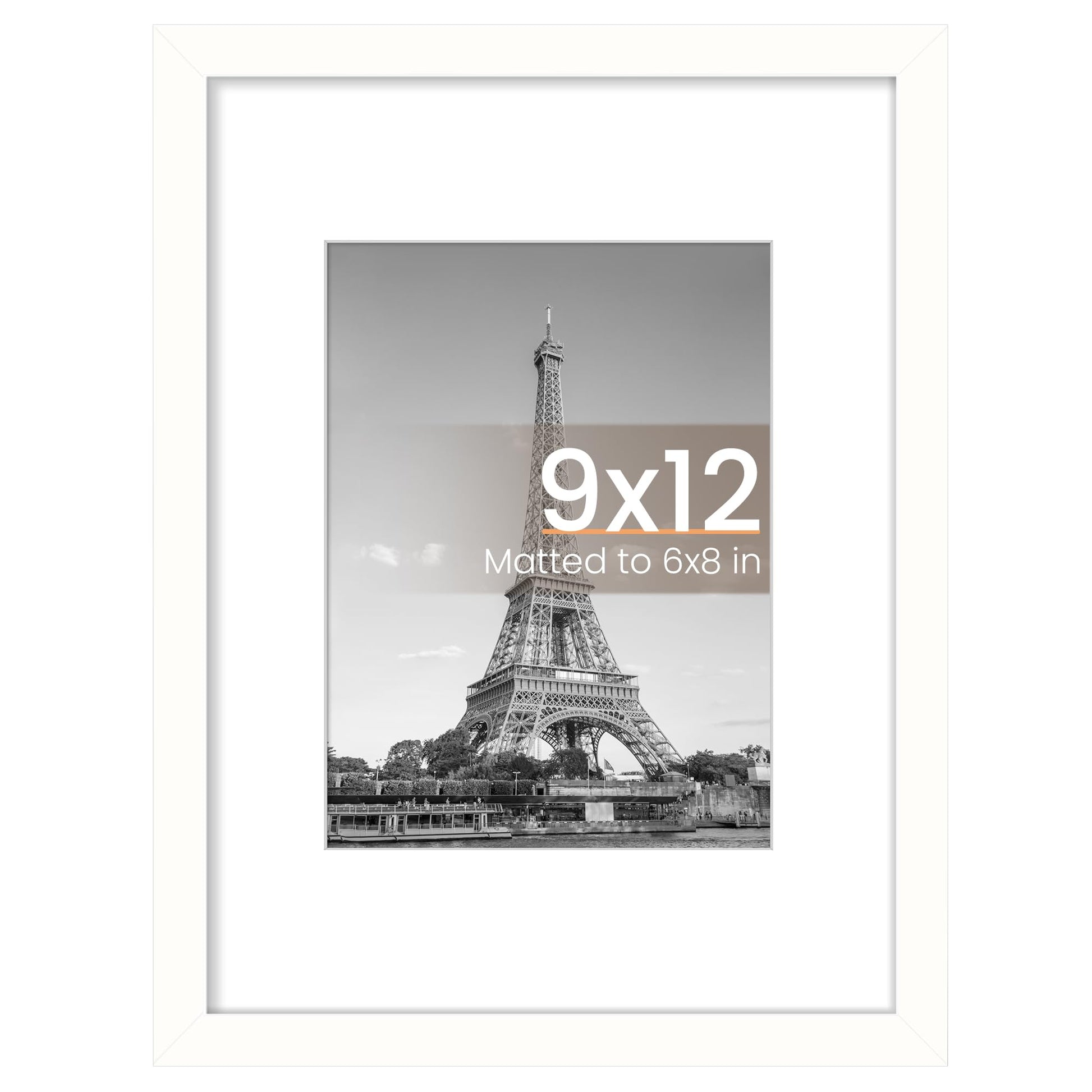 upsimples 11x14 Picture Frame, Display Pictures 8x10 with Mat or 11x14 Without Mat, Wall Hanging Photo Frame, Black, 1 Pack