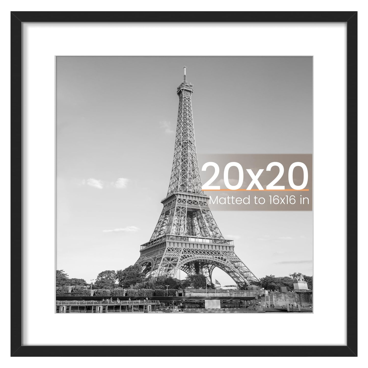 upsimples 11x14 Picture Frame, Display Pictures 8x10 with Mat or 11x14 Without Mat, Wall Hanging Photo Frame, Black, 1 Pack