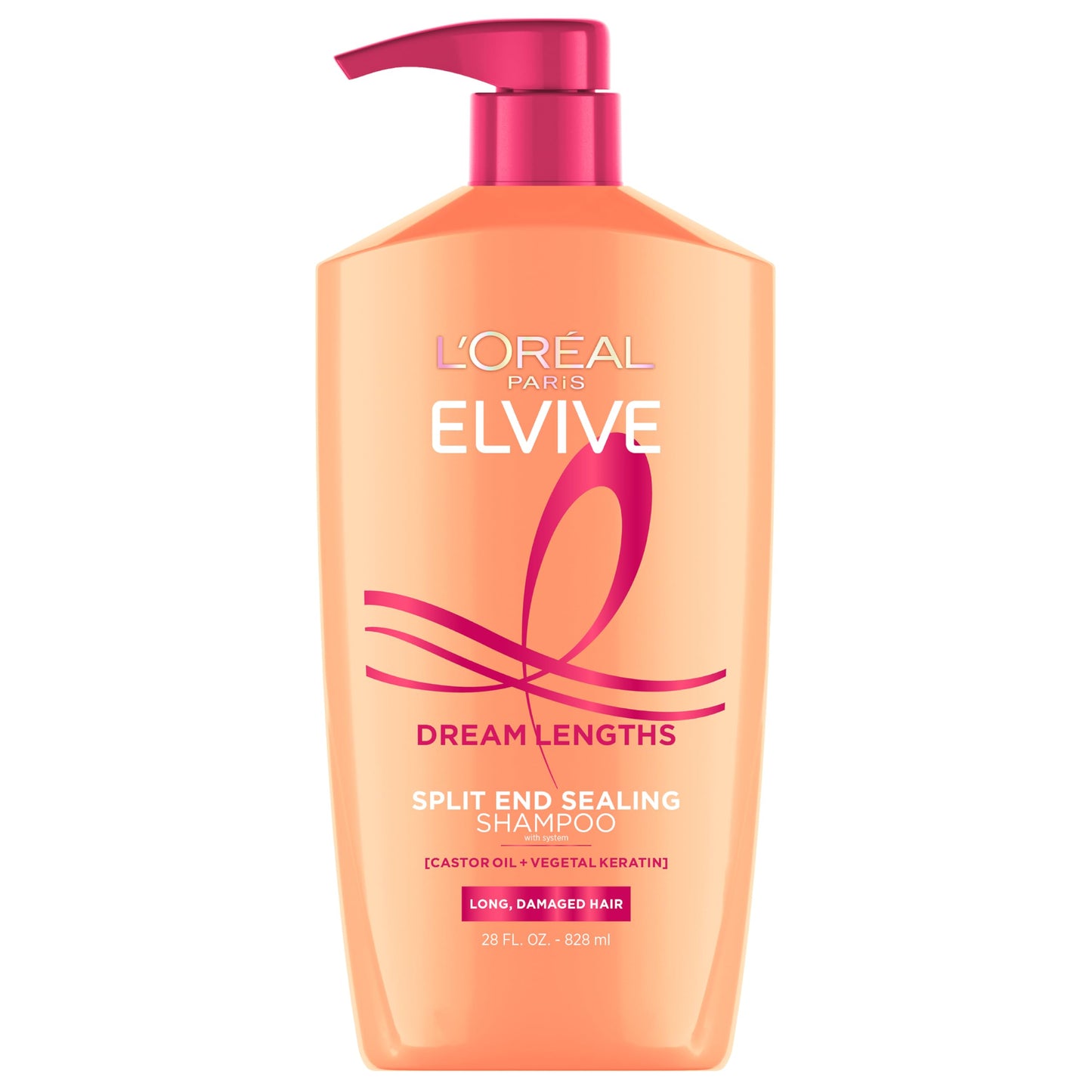 L'Oreal Paris Elvive Dream Lengths Shampoo and Conditioner Kit, Paraben Free, 1 kit