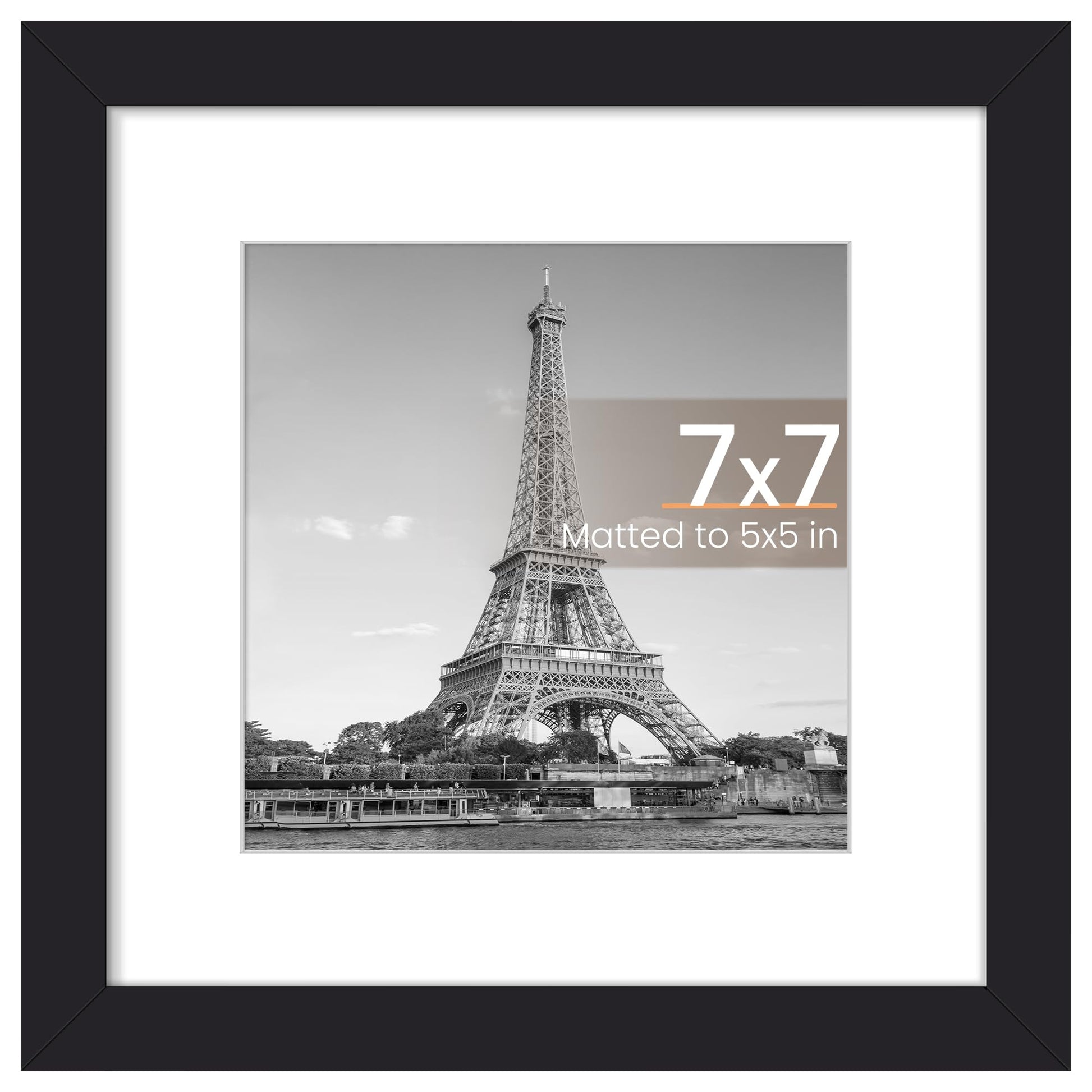 upsimples 11x14 Picture Frame, Display Pictures 8x10 with Mat or 11x14 Without Mat, Wall Hanging Photo Frame, Black, 1 Pack