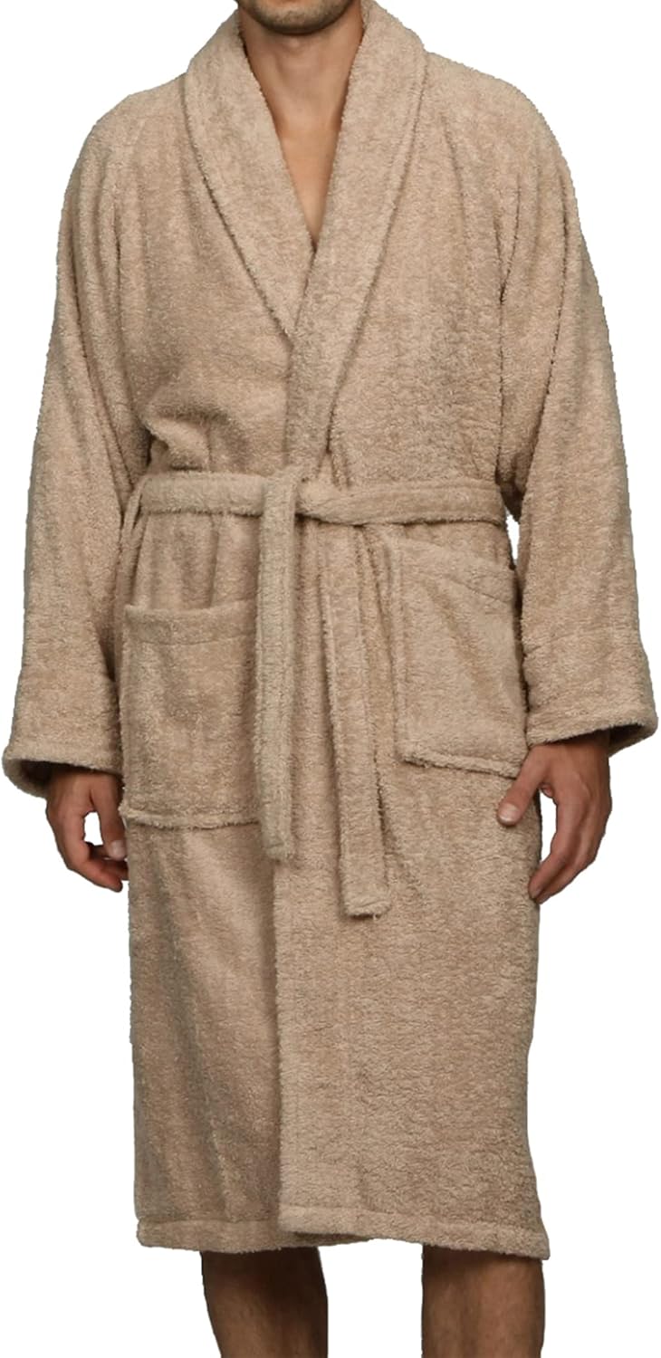Superior Cotton Unisex Terry Robe, Soft And Absorbent Robes For Men And Women, Bathroom Accessories