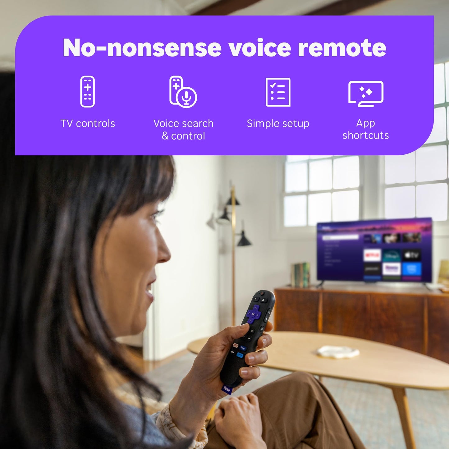 Roku Streaming Stick HD 2025 — HD Streaming Device for TV with Roku Voice Remote, Free & Live TV