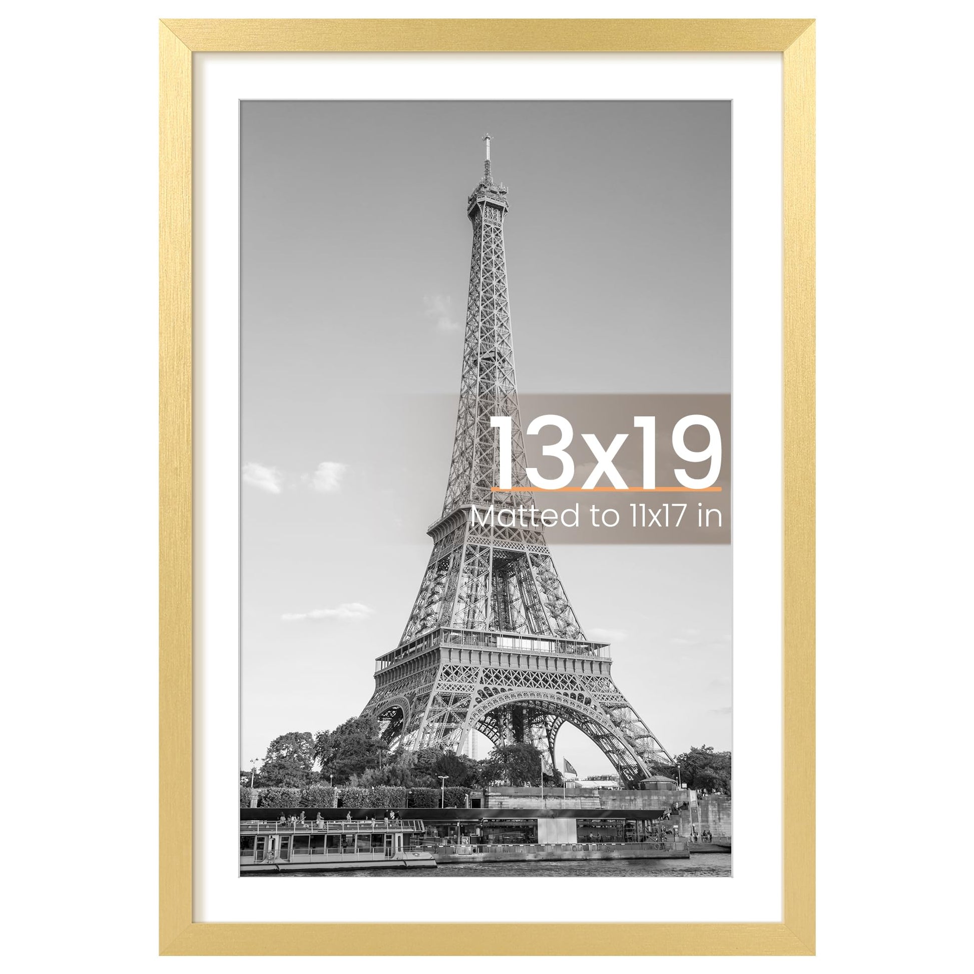 upsimples 11x14 Picture Frame, Display Pictures 8x10 with Mat or 11x14 Without Mat, Wall Hanging Photo Frame, Black, 1 Pack