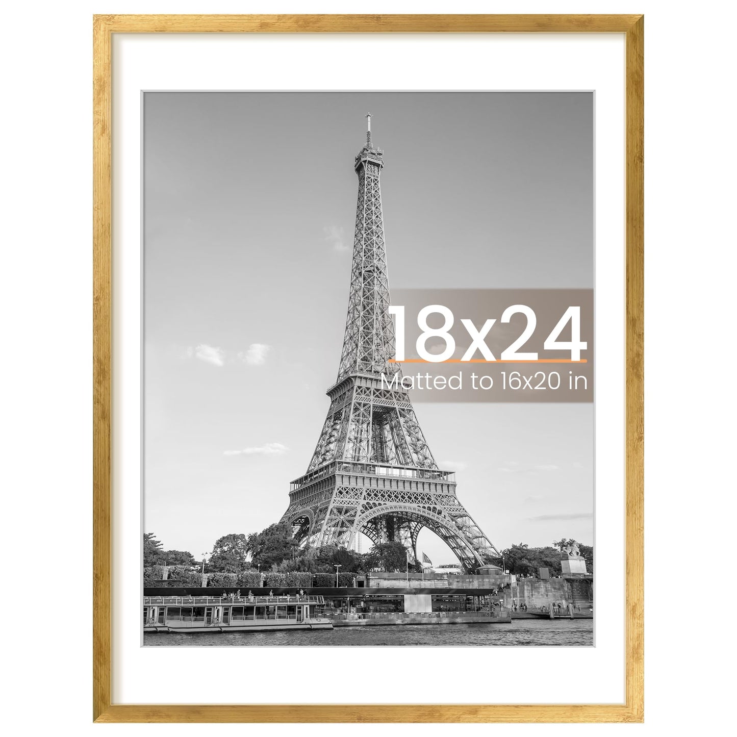 upsimples 11x14 Picture Frame, Display Pictures 8x10 with Mat or 11x14 Without Mat, Wall Hanging Photo Frame, Black, 1 Pack