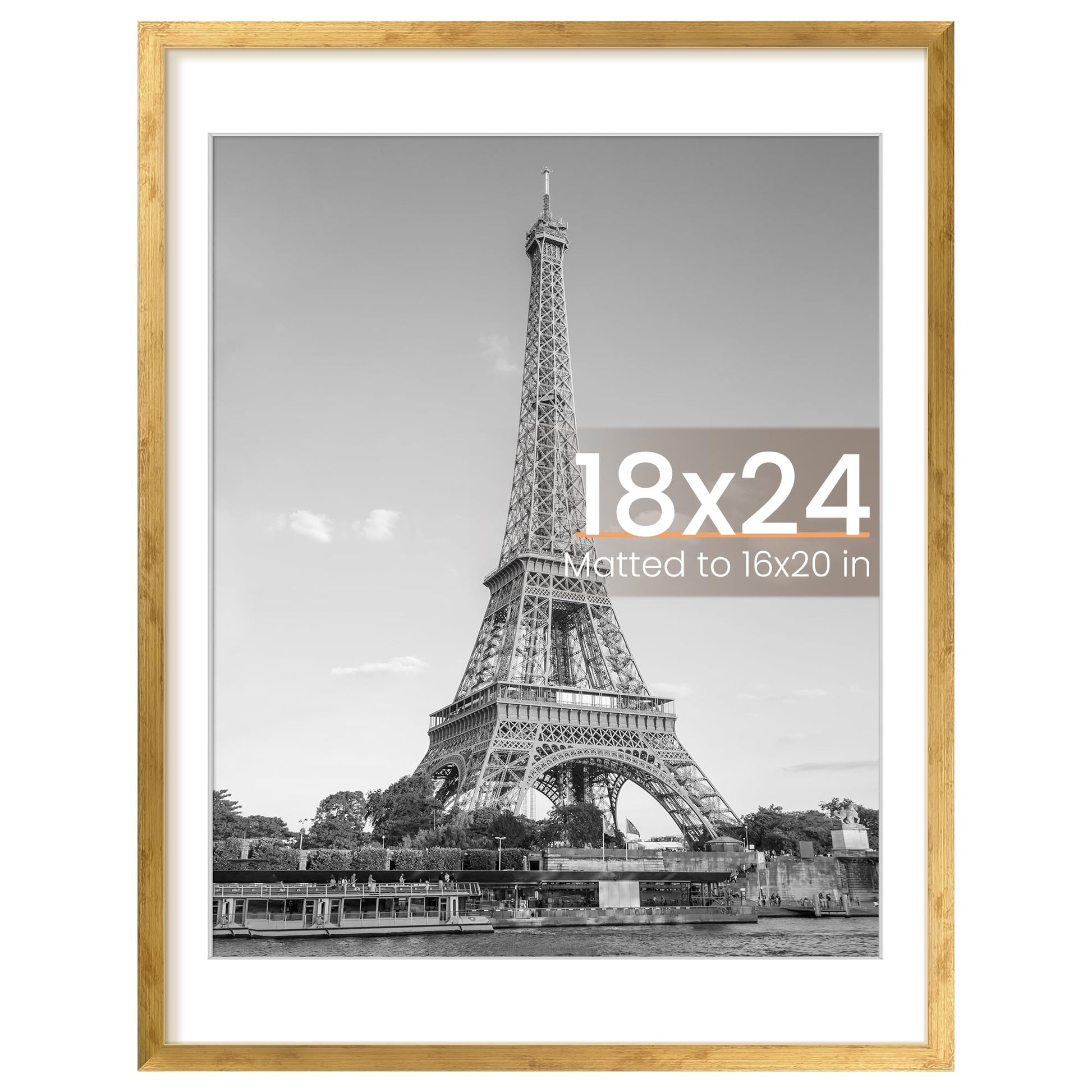 upsimples 11x14 Picture Frame, Display Pictures 8x10 with Mat or 11x14 Without Mat, Wall Hanging Photo Frame, Black, 1 Pack