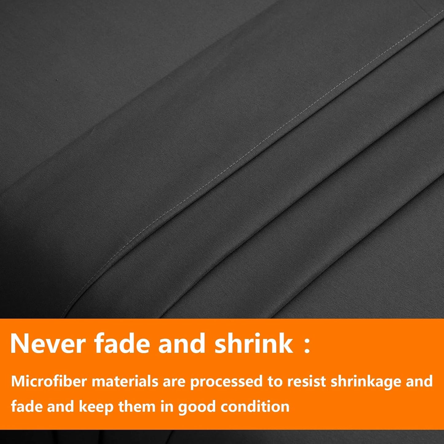 TAIMIT Full Size Comforter Set - 7 Pieces, Bed in a Bag Bedding Sets with All Season Soft Quilted Warm Fluffy Reversible Comforter,Flat Sheet,Fitted Sheet,2 Pillow Shams,2 Pillowcases,Dark Grey