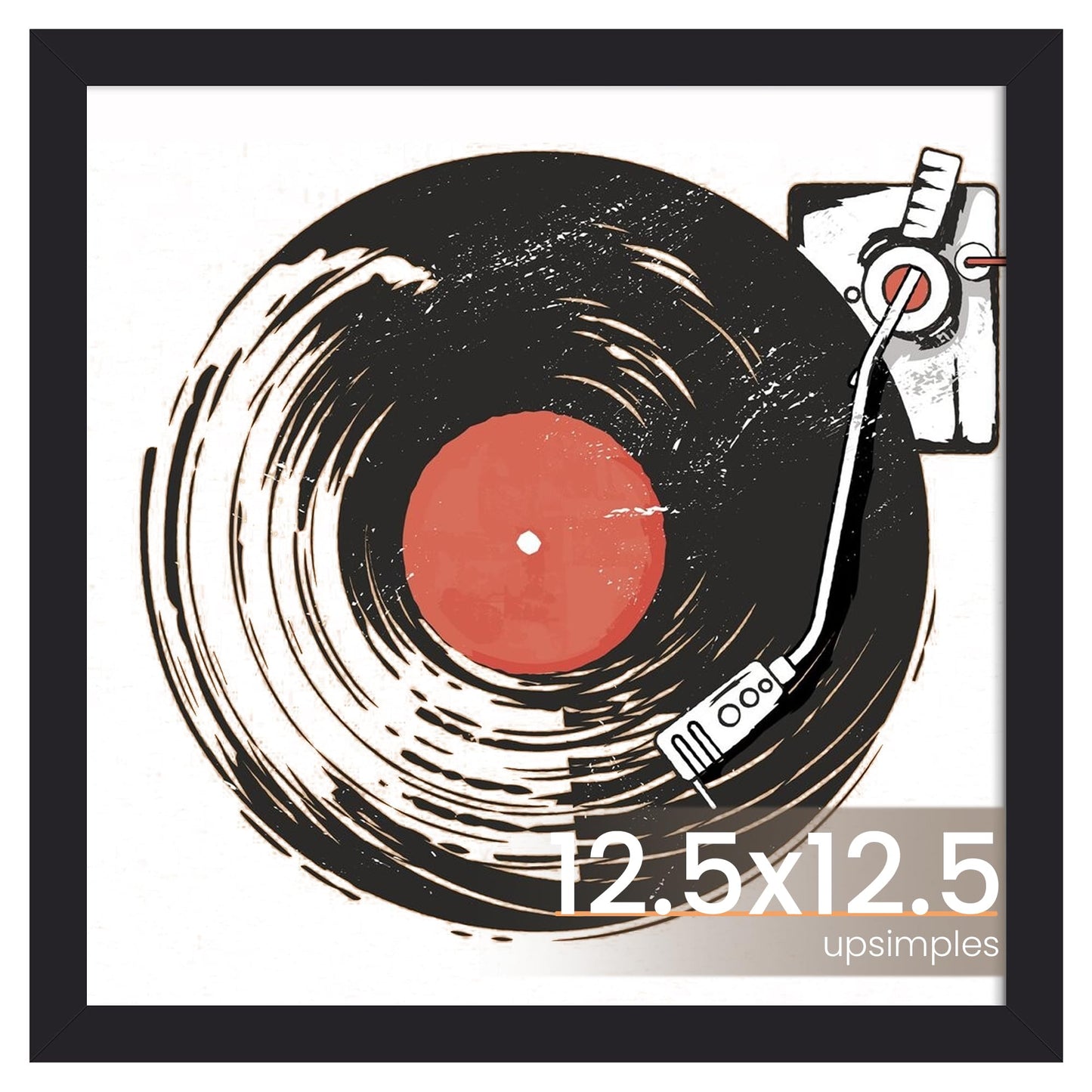 upsimples 11x14 Picture Frame, Display Pictures 8x10 with Mat or 11x14 Without Mat, Wall Hanging Photo Frame, Black, 1 Pack