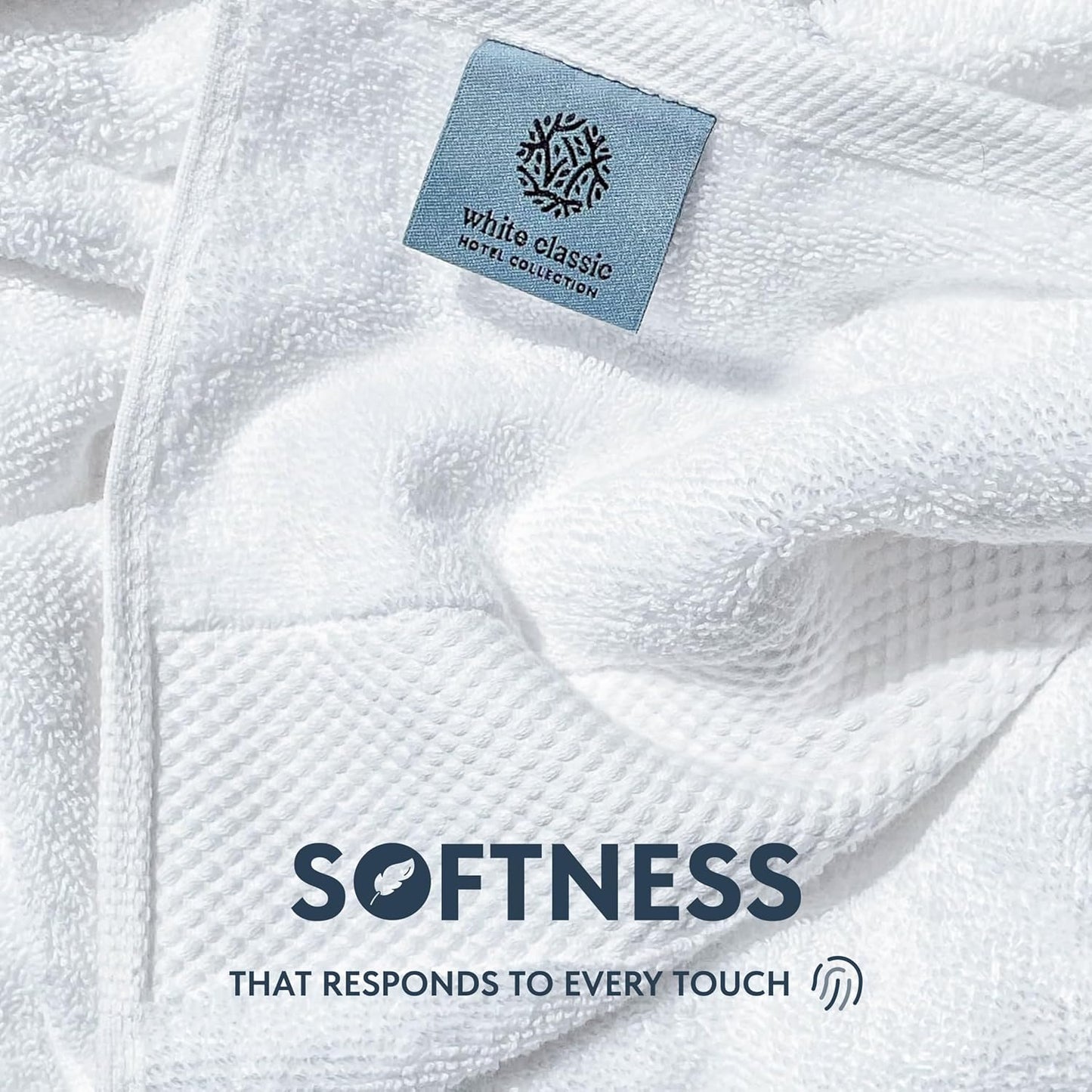 White Classic Luxury Bath Sheets Towels for Adults Extra Large 35x70 Inch - 700 GSM Turkish Cotton, Highly Absorbent | Hotel Collection | 2 Pack