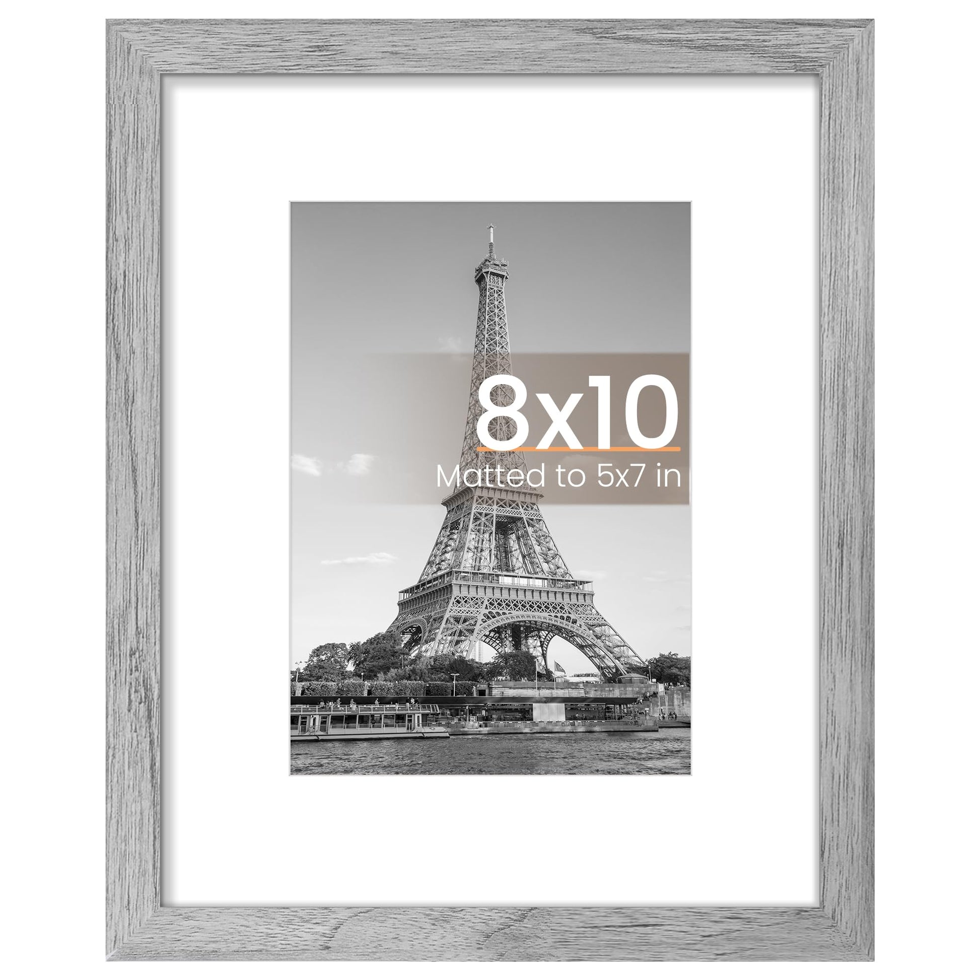 upsimples 11x14 Picture Frame, Display Pictures 8x10 with Mat or 11x14 Without Mat, Wall Hanging Photo Frame, Black, 1 Pack